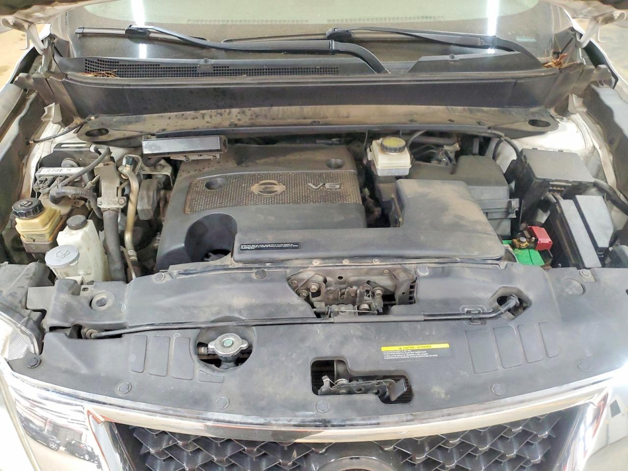 2013 Nissan Pathfinder S White vin: 5N1AR2MM9DC671198