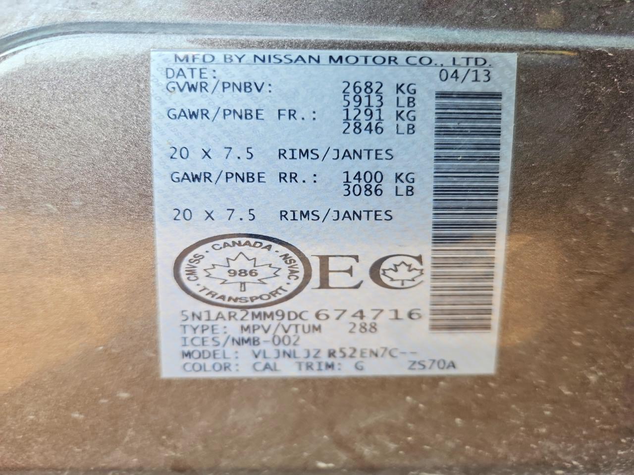 2013 Nissan Pathfinder S Gray vin: 5N1AR2MM9DC674716