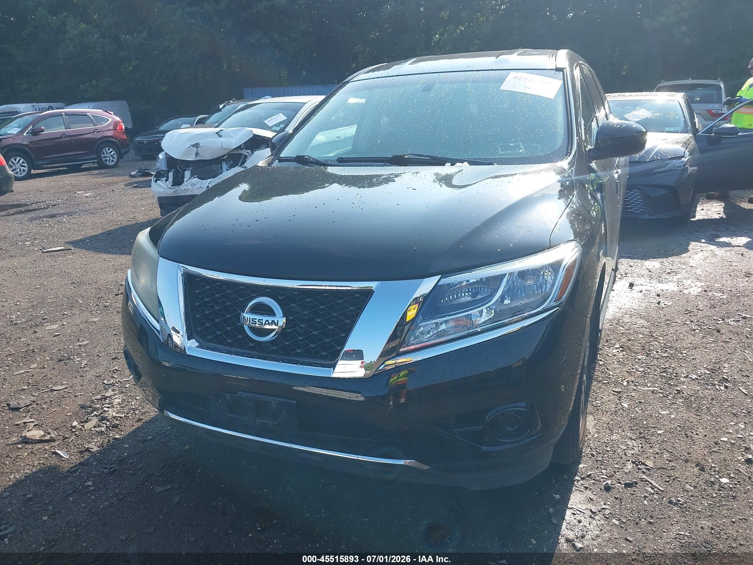 2013 Nissan Pathfinder S Black vin: 5N1AR2MM9DC687997