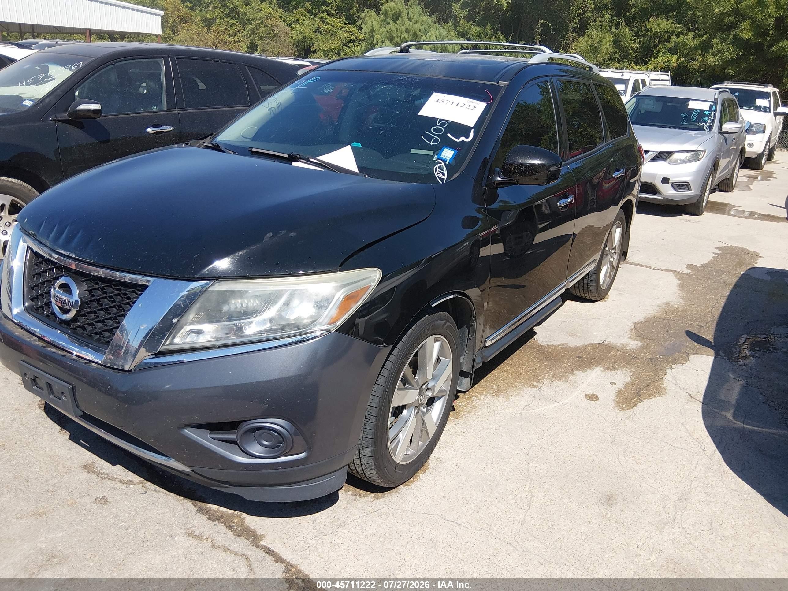 2014 Nissan Pathfinder Platinum Black vin: 5N1AR2MM9EC610550