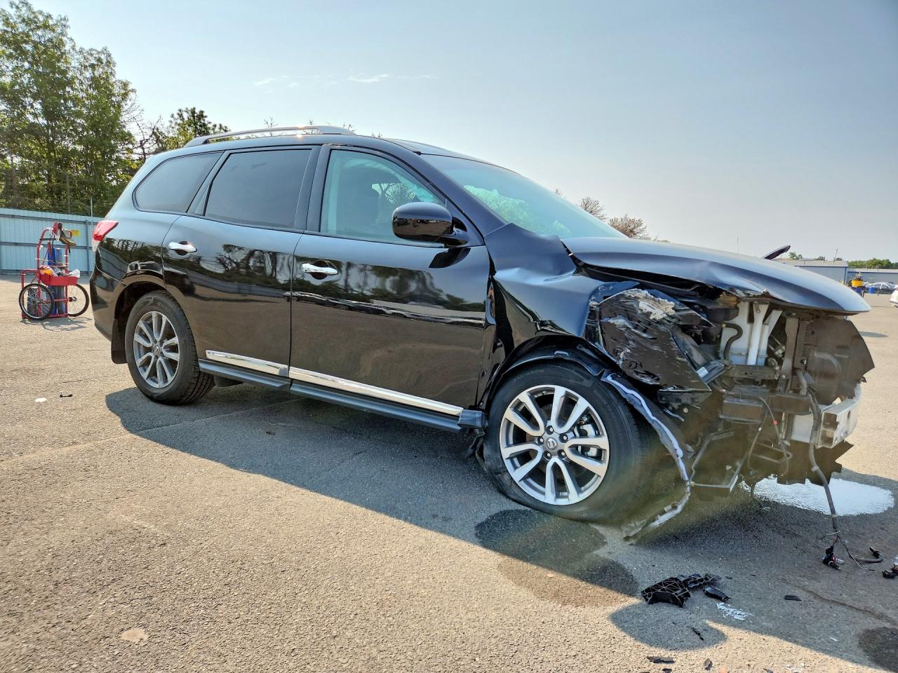 2014 Nissan Pathfinder S Black vin: 5N1AR2MM9EC613299