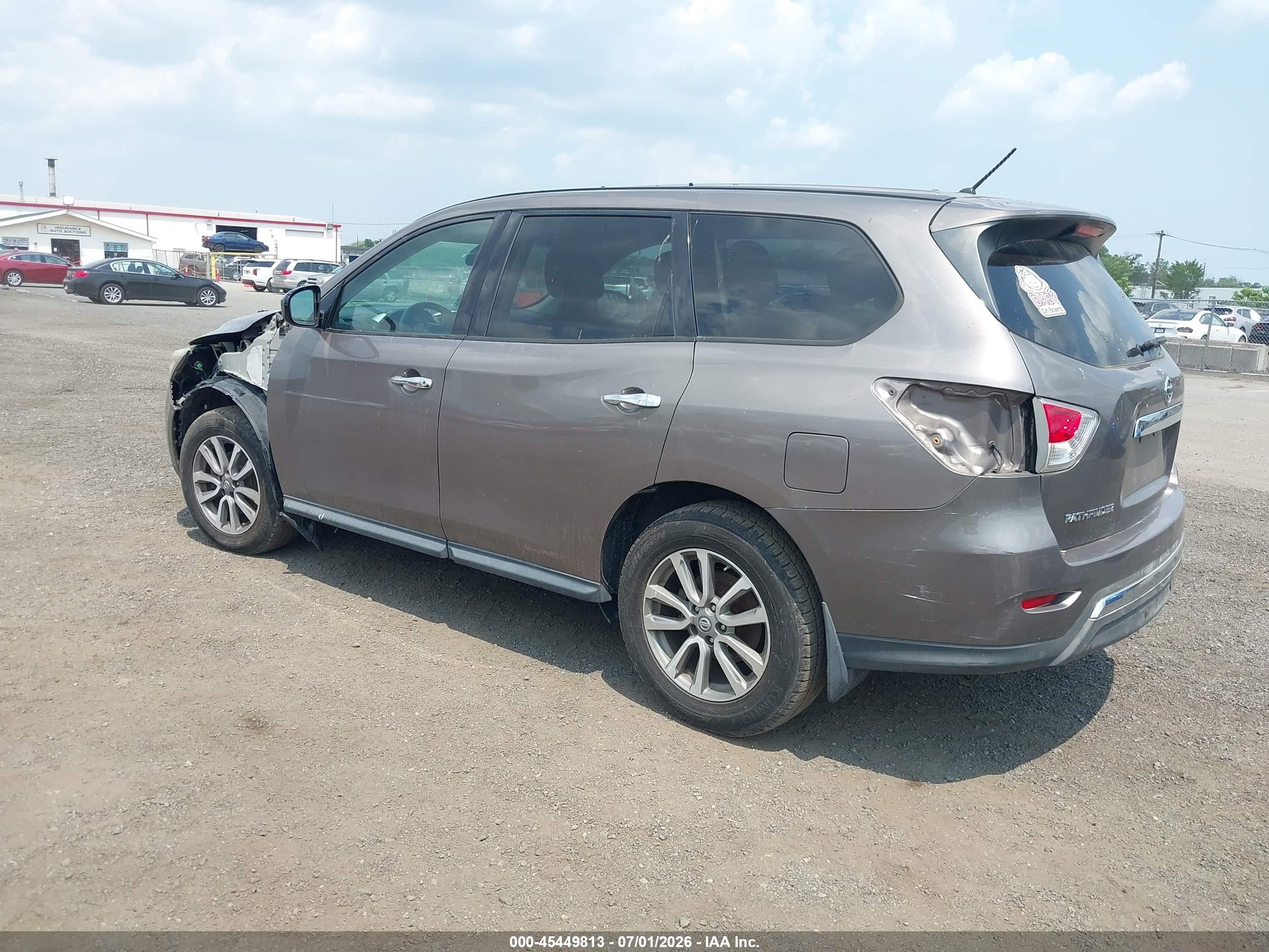2014 Nissan Pathfinder S Brown vin: 5N1AR2MM9EC615201
