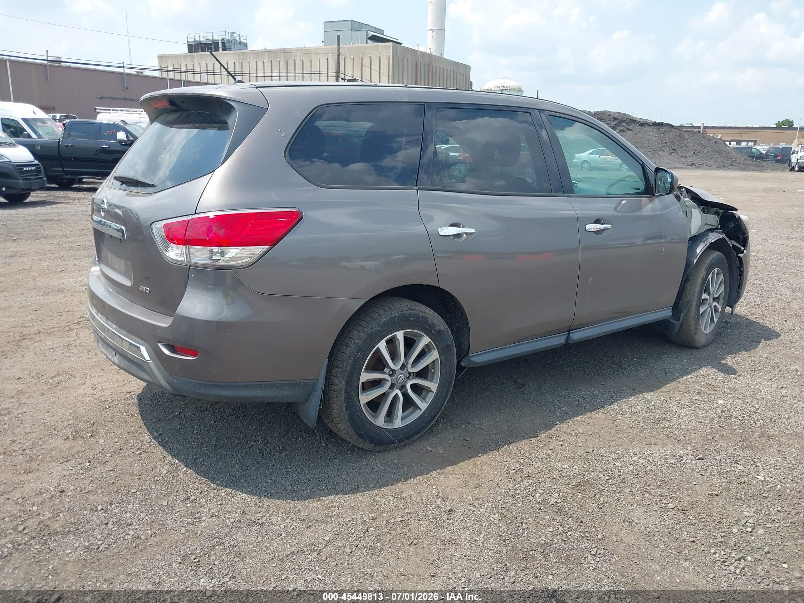 2014 Nissan Pathfinder S Brown vin: 5N1AR2MM9EC615201