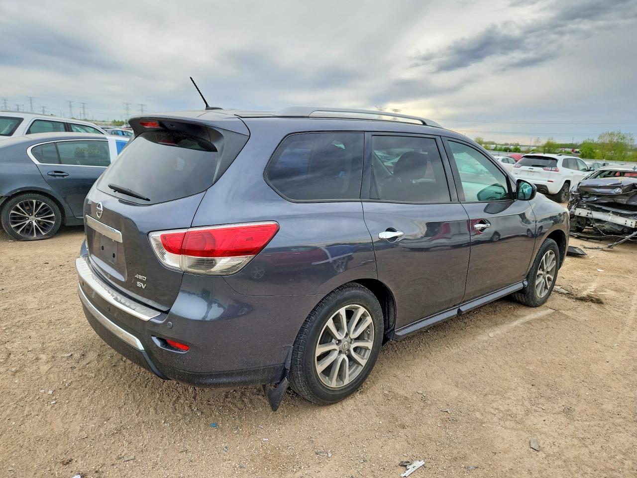 2014 Nissan Pathfinder Sv Синий vin: 5N1AR2MM9EC628630