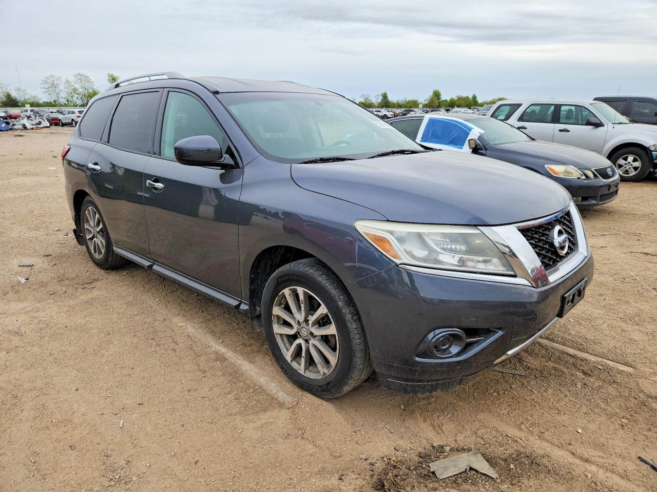 2014 Nissan Pathfinder Sv Синий vin: 5N1AR2MM9EC628630