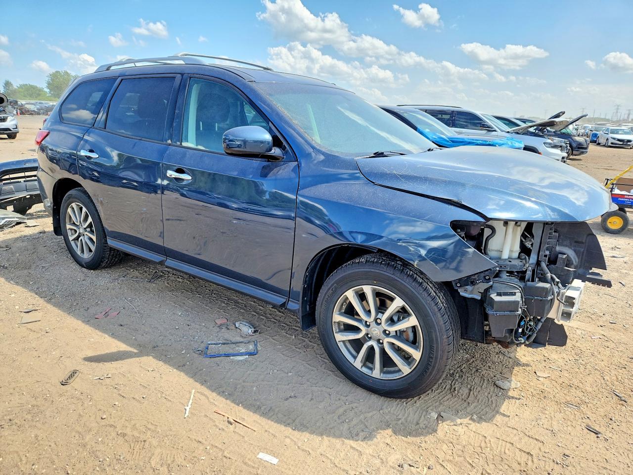 2014 Nissan Pathfinder Sv Gray vin: 5N1AR2MM9EC633973