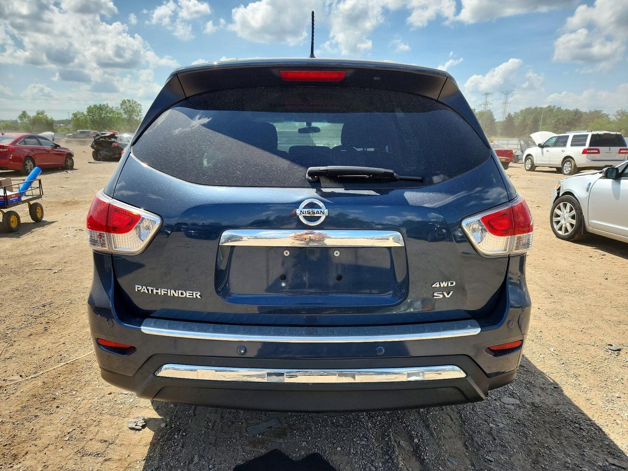 2014 Nissan Pathfinder Sv Gray vin: 5N1AR2MM9EC633973