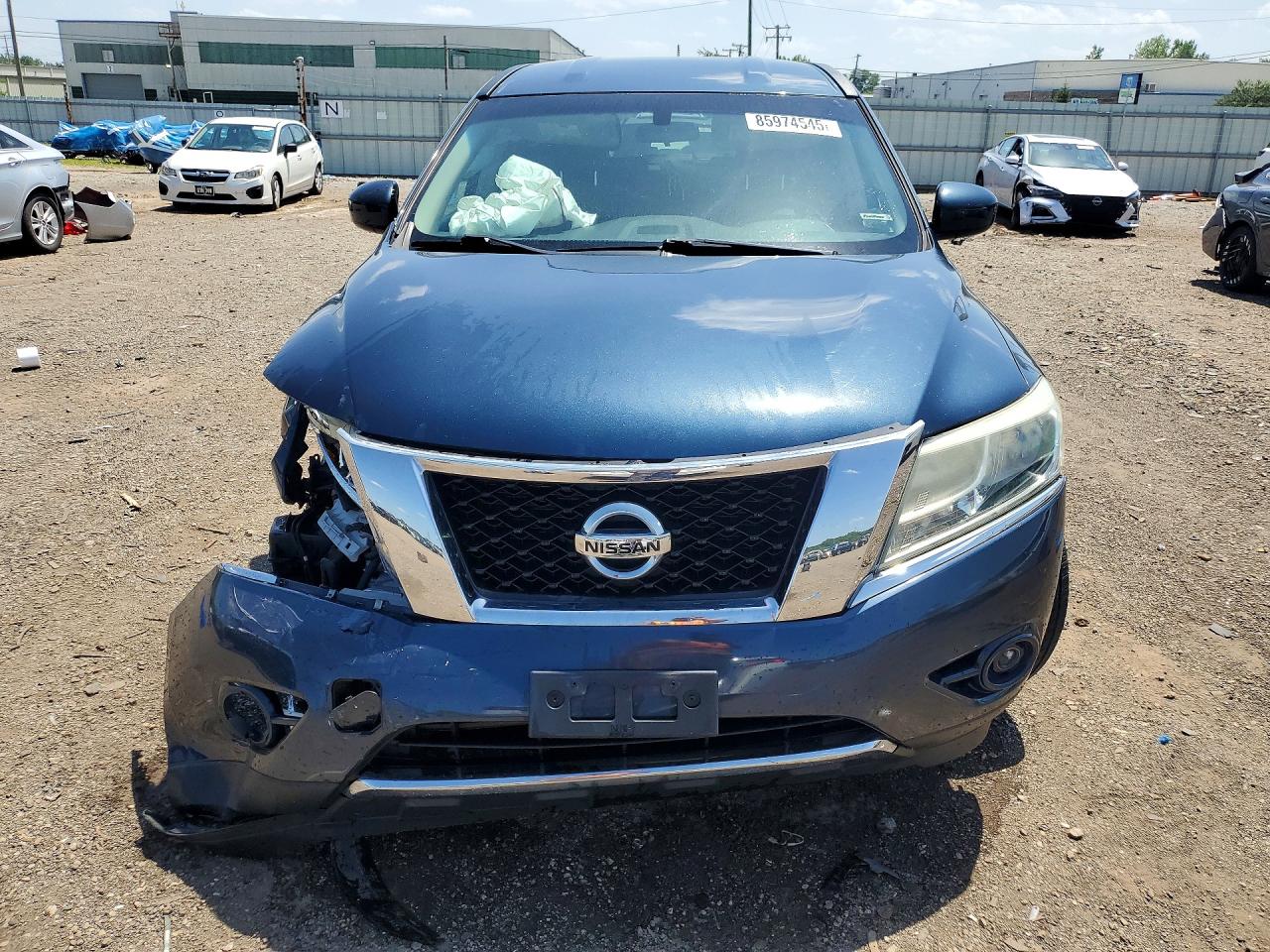 2014 Nissan Pathfinder S Blue vin: 5N1AR2MM9EC636484
