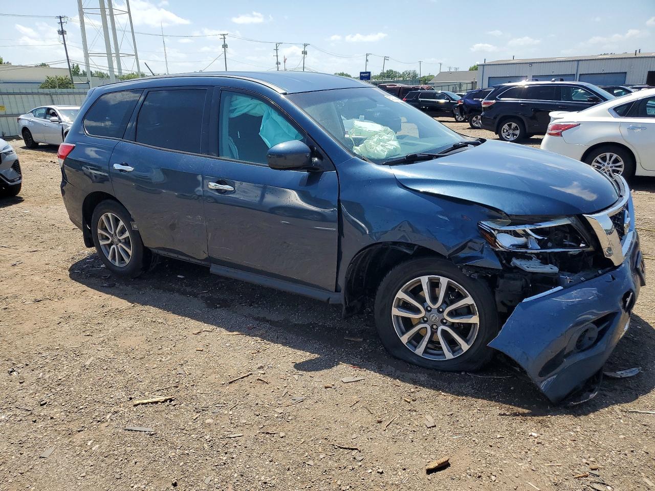 2014 Nissan Pathfinder S Blue vin: 5N1AR2MM9EC636484