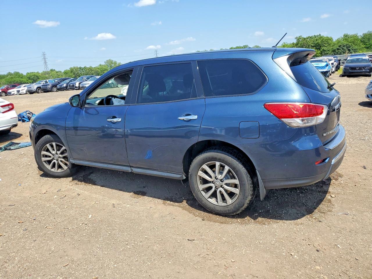2014 Nissan Pathfinder S Blue vin: 5N1AR2MM9EC636484