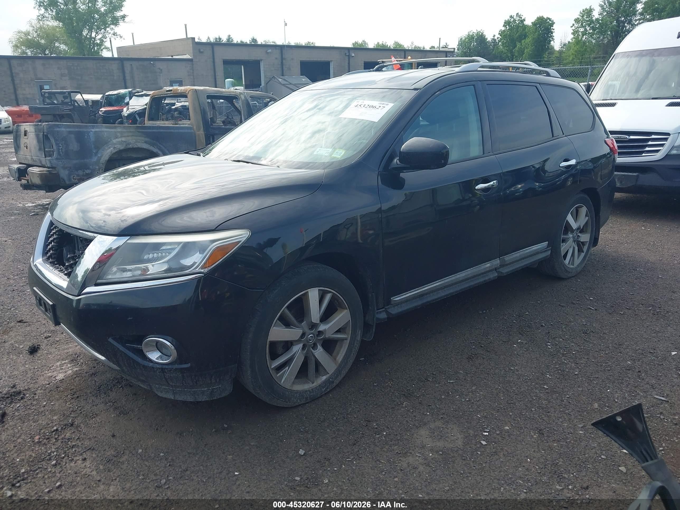 2014 Nissan Pathfinder Platinum Black vin: 5N1AR2MM9EC656444