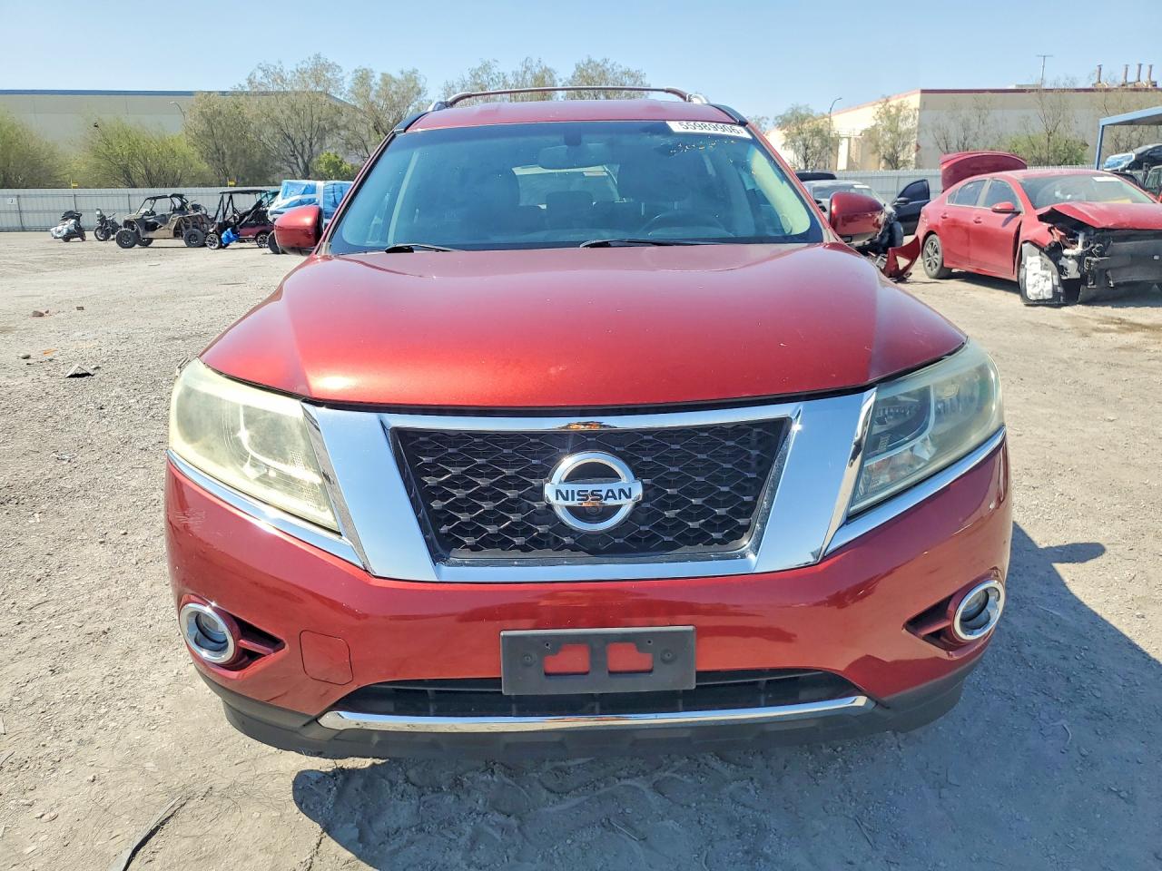 2014 Nissan Pathfinder Platinum Red vin: 5N1AR2MM9EC678072