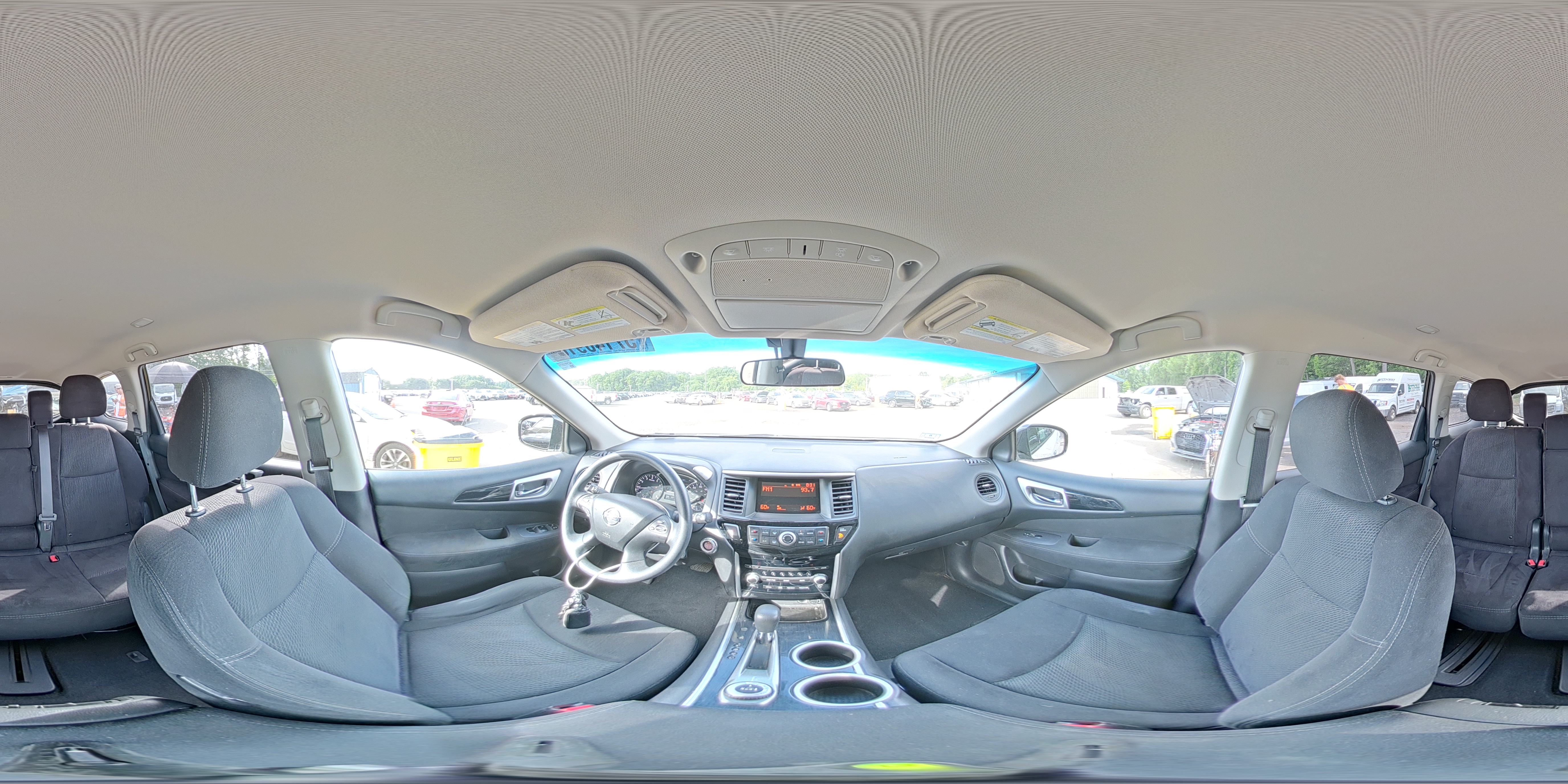 2014 Nissan Pathfinder S White vin: 5N1AR2MM9EC682865
