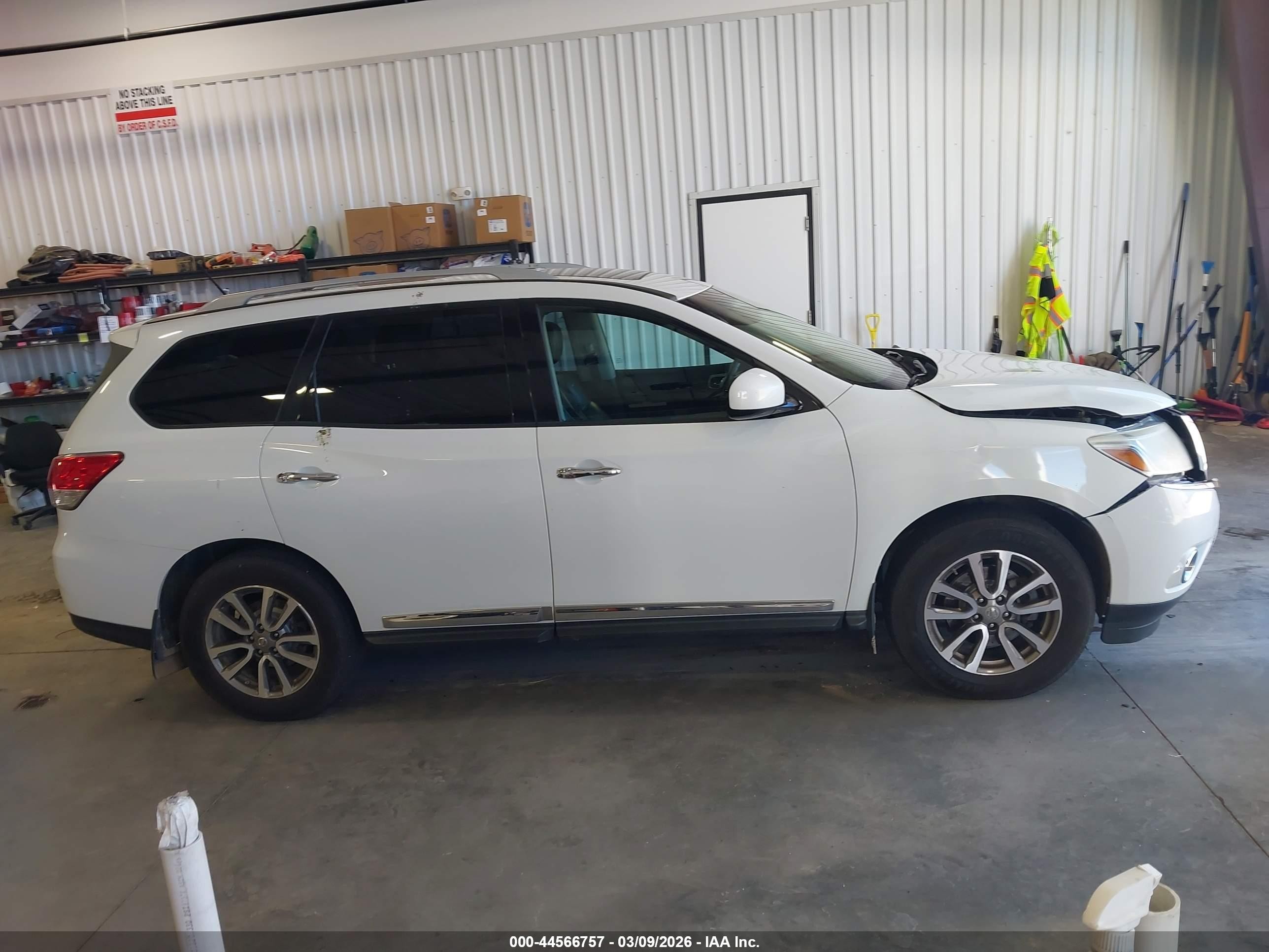 2014 Nissan Pathfinder Sl White vin: 5N1AR2MM9EC684776