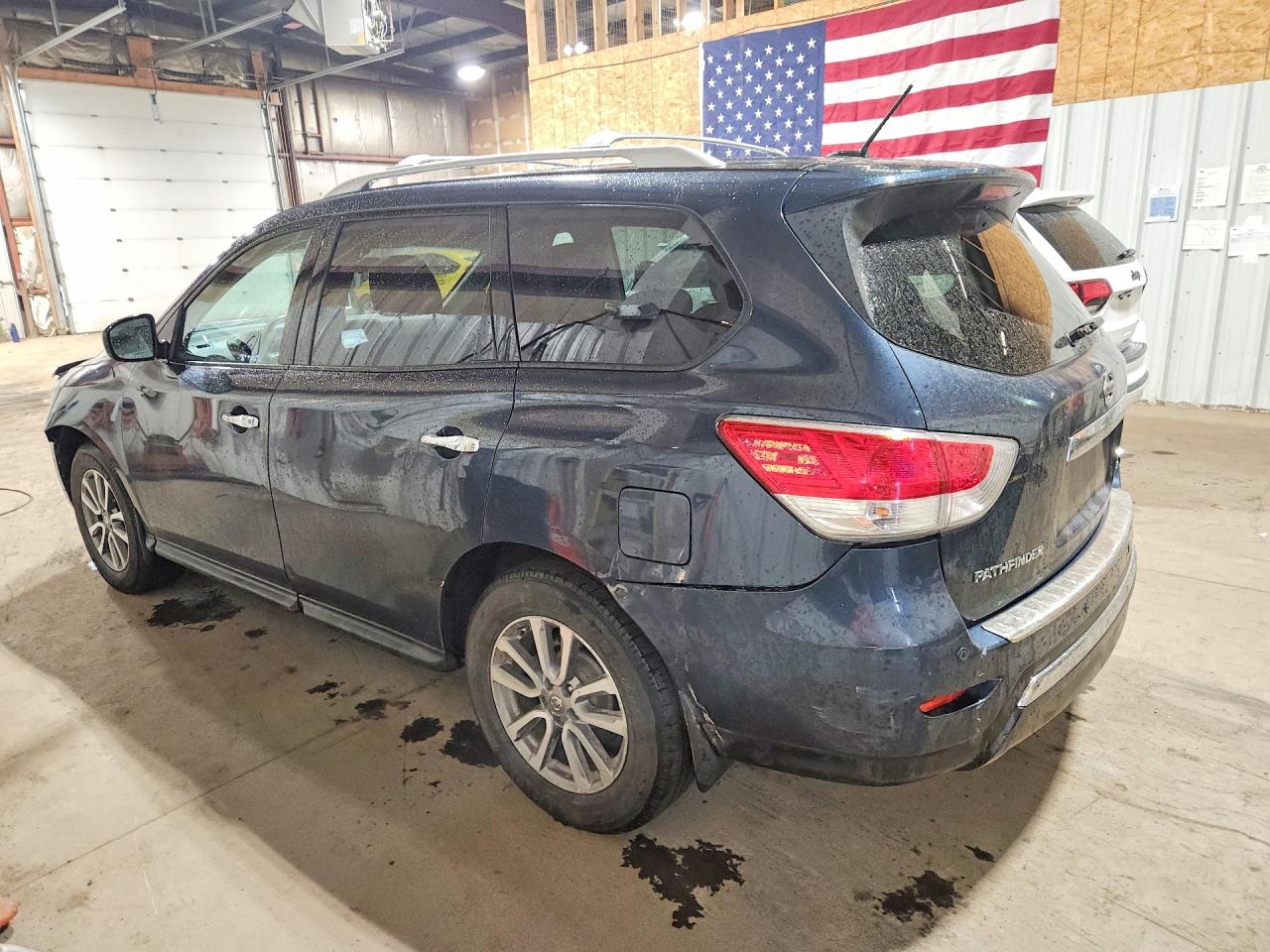 2014 Nissan Pathfinder Sv Blue vin: 5N1AR2MM9EC705724