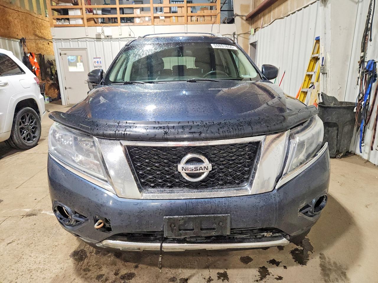 2014 Nissan Pathfinder Sv Blue vin: 5N1AR2MM9EC705724