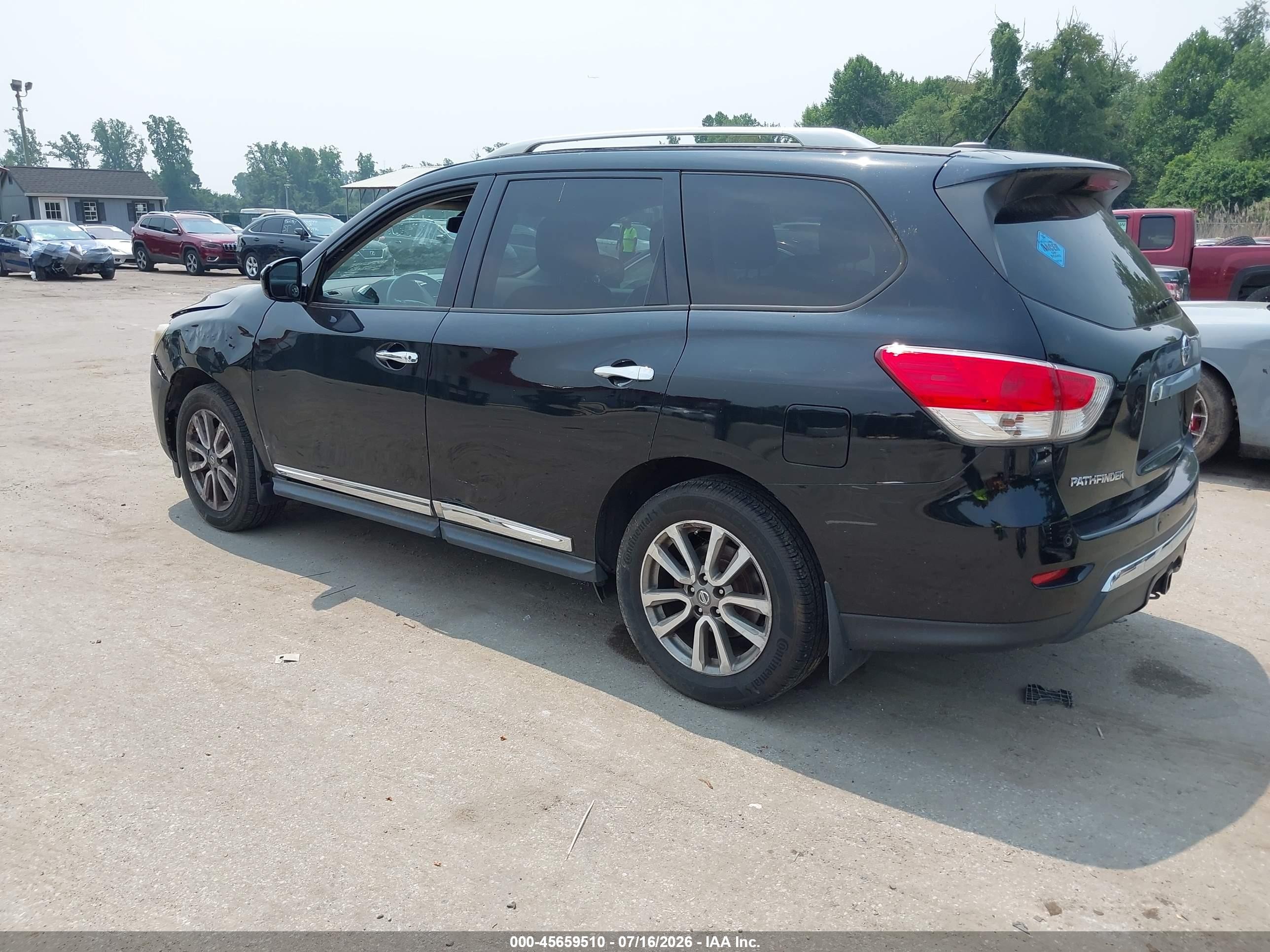 2014 Nissan Pathfinder Sl Black vin: 5N1AR2MM9EC712902