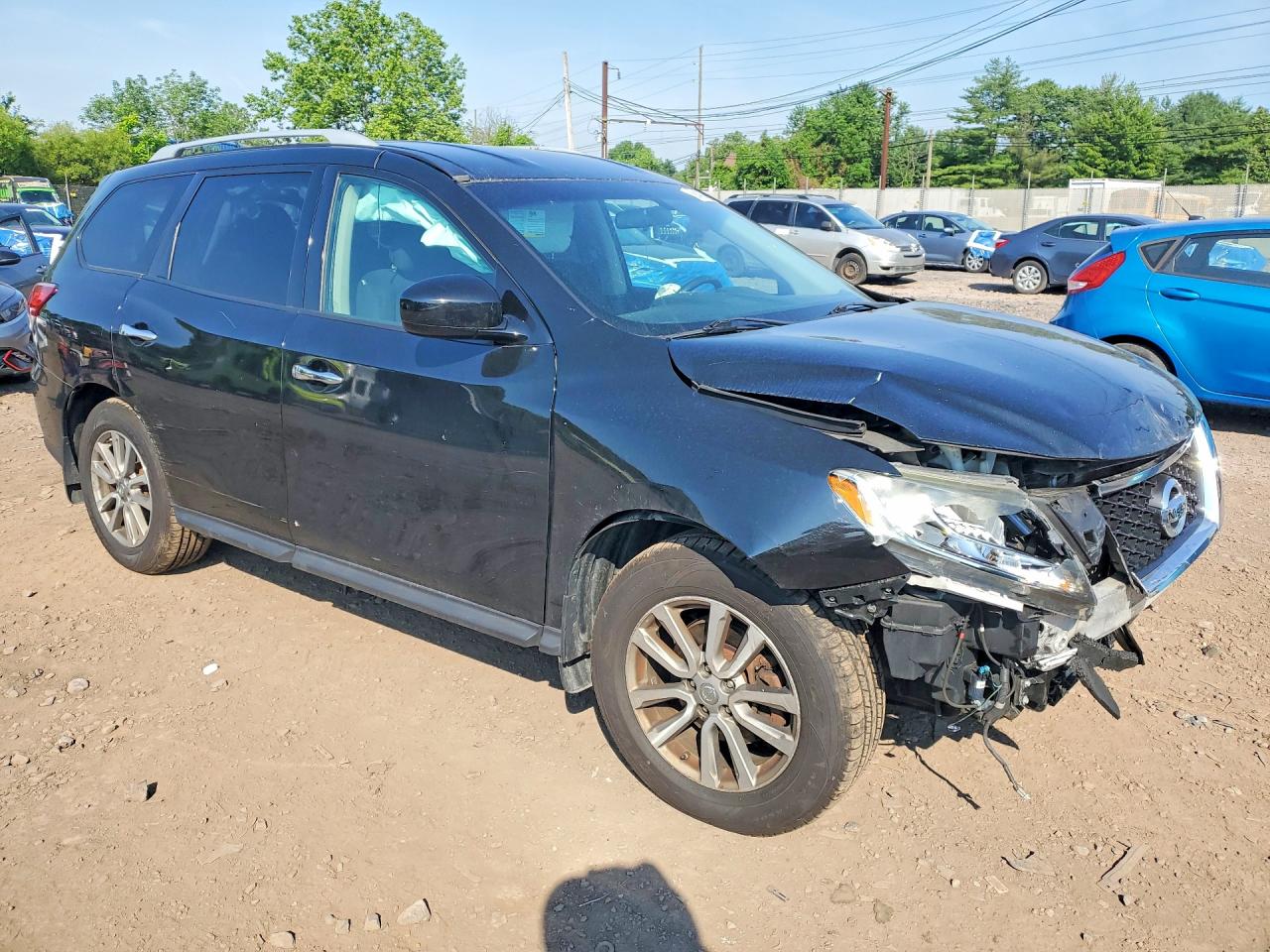 2014 Nissan Pathfinder Sv Black vin: 5N1AR2MM9EC717517