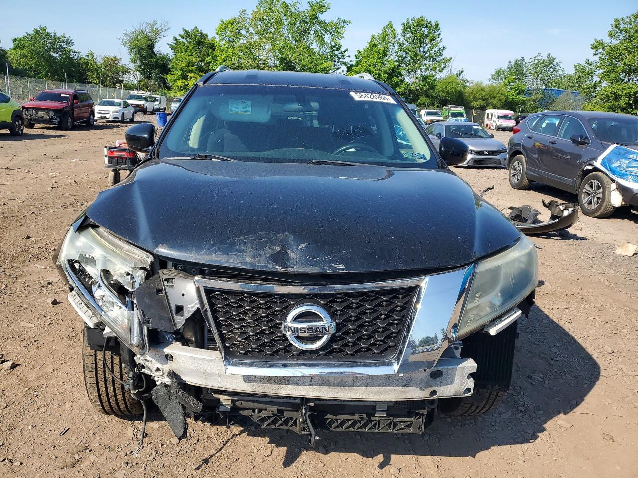 2014 Nissan Pathfinder Sv Black vin: 5N1AR2MM9EC717517