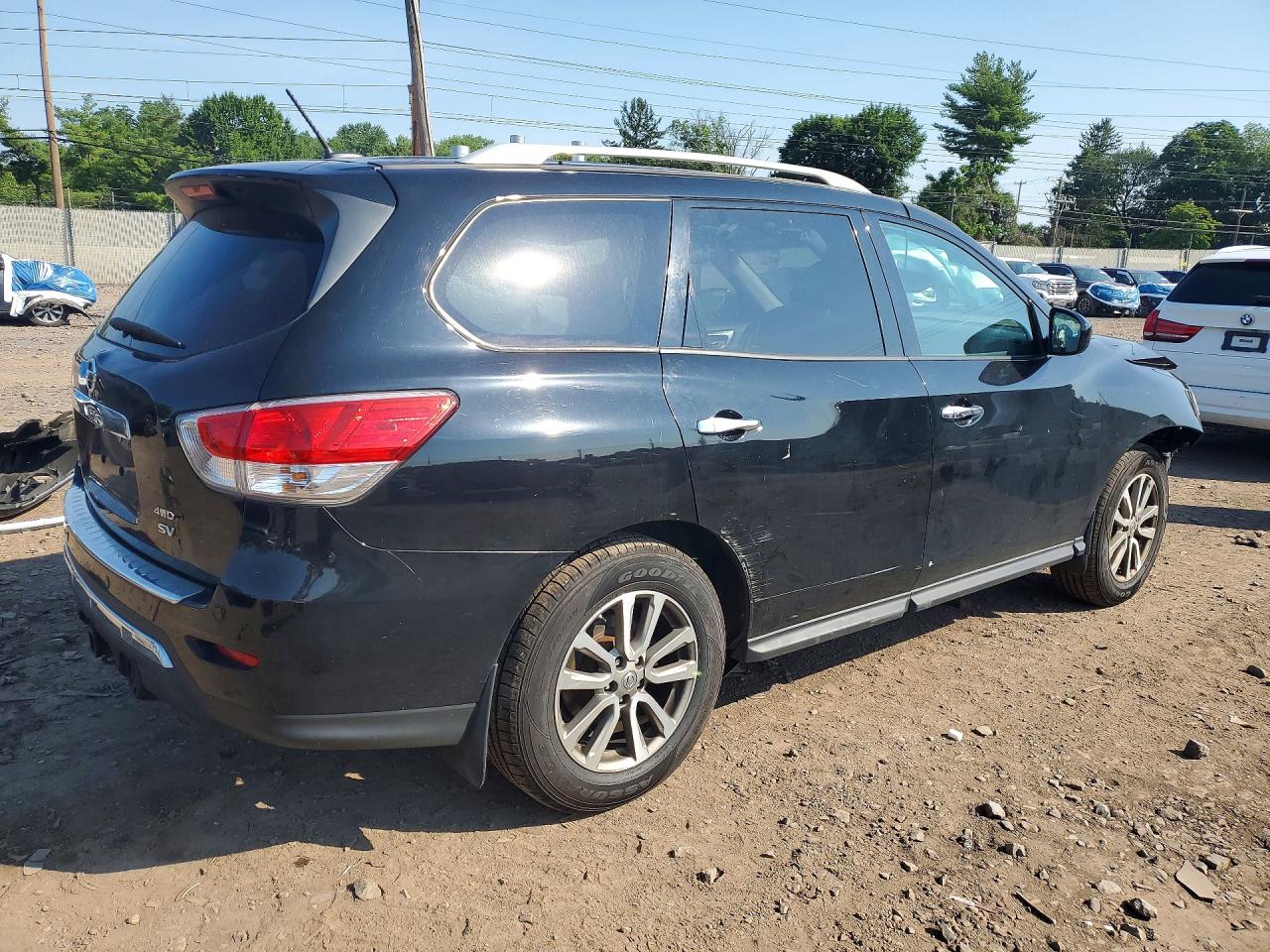2014 Nissan Pathfinder Sv Black vin: 5N1AR2MM9EC717517