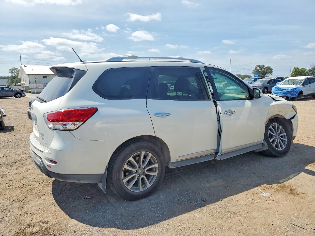 2014 Nissan Pathfinder Sl White vin: 5N1AR2MM9EC724256