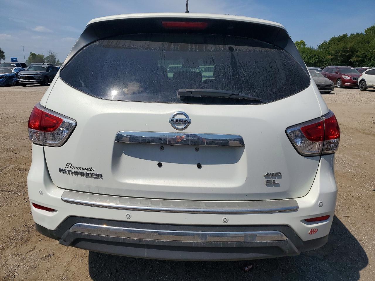 2014 Nissan Pathfinder Sl White vin: 5N1AR2MM9EC724256