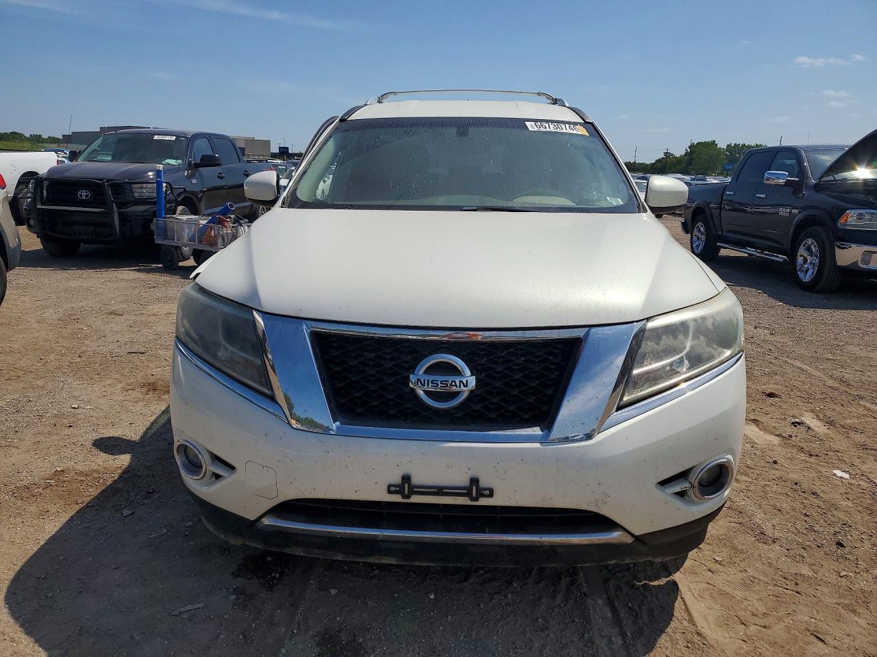 2014 Nissan Pathfinder Sl White vin: 5N1AR2MM9EC724256