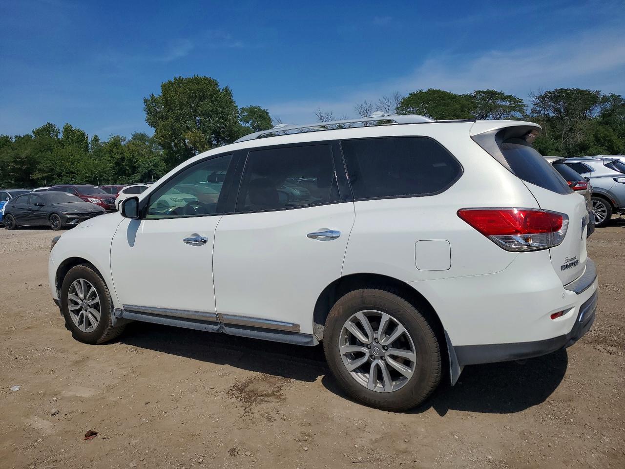 2014 Nissan Pathfinder Sl White vin: 5N1AR2MM9EC724256