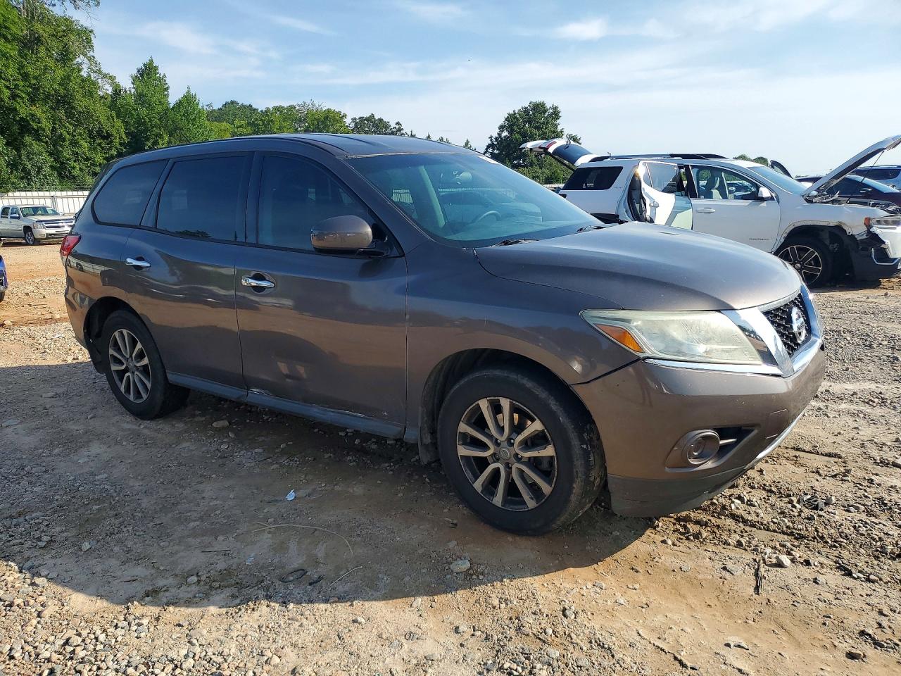 2015 Nissan Pathfinder S Серый vin: 5N1AR2MM9FC625907
