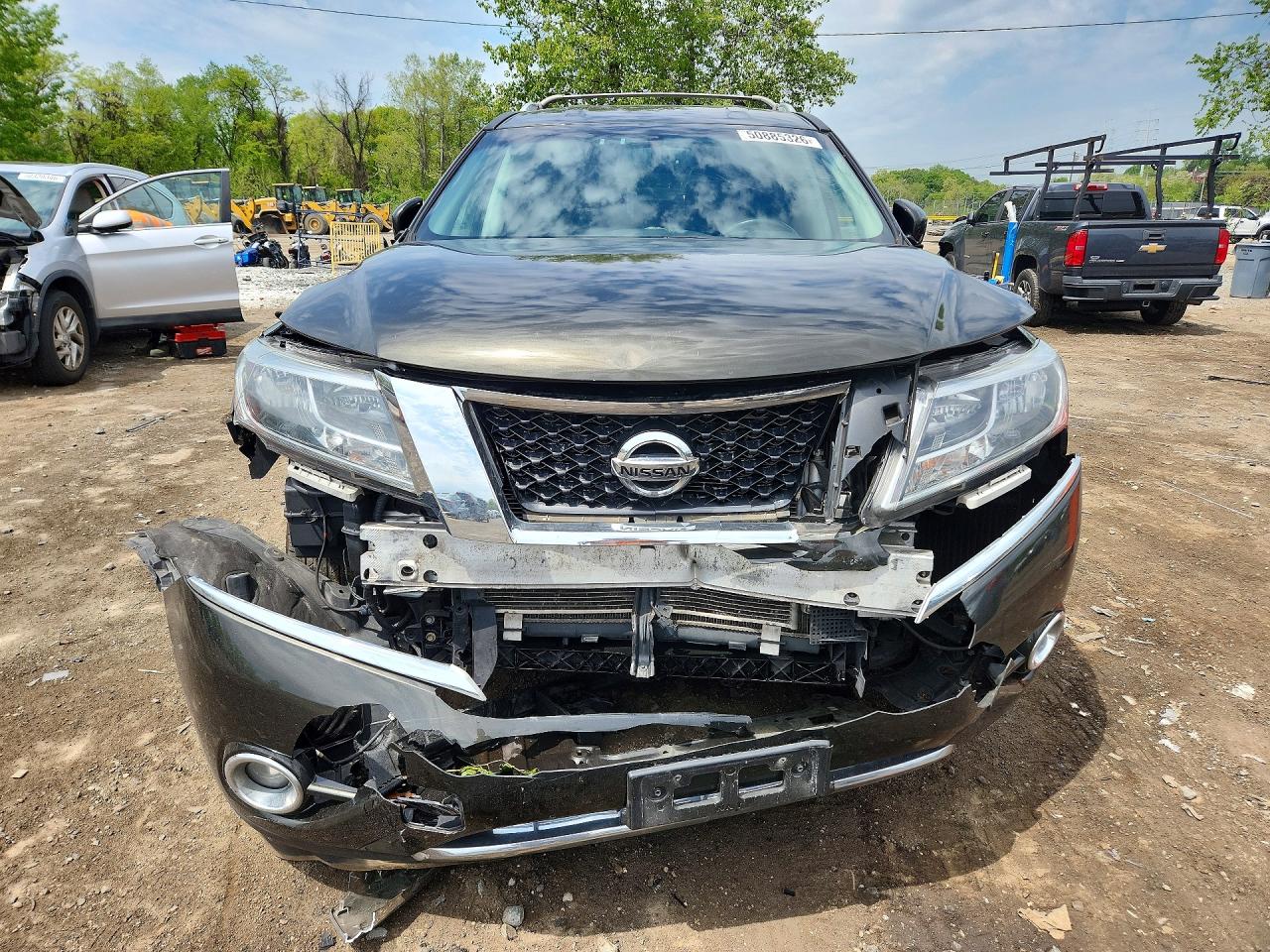 2015 Nissan Pathfinder Sv Green vin: 5N1AR2MM9FC626474