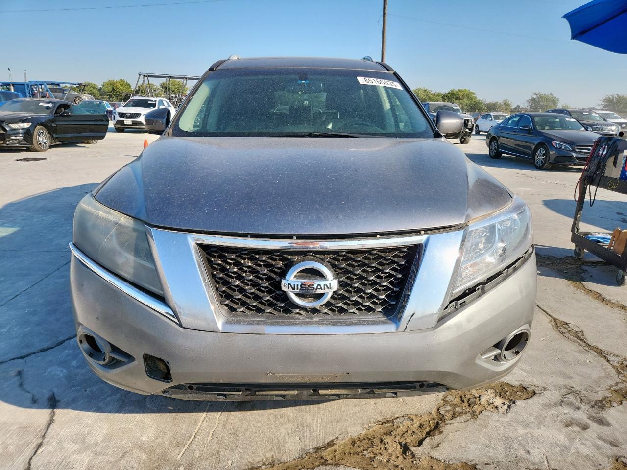 2015 Nissan Pathfinder S Gray vin: 5N1AR2MM9FC632419