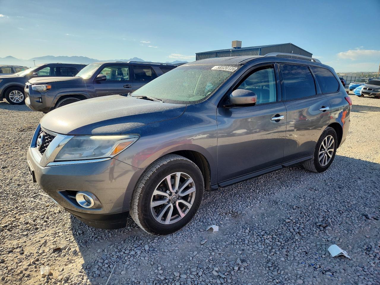 2015 Nissan Pathfinder Sv Gray vin: 5N1AR2MM9FC646837