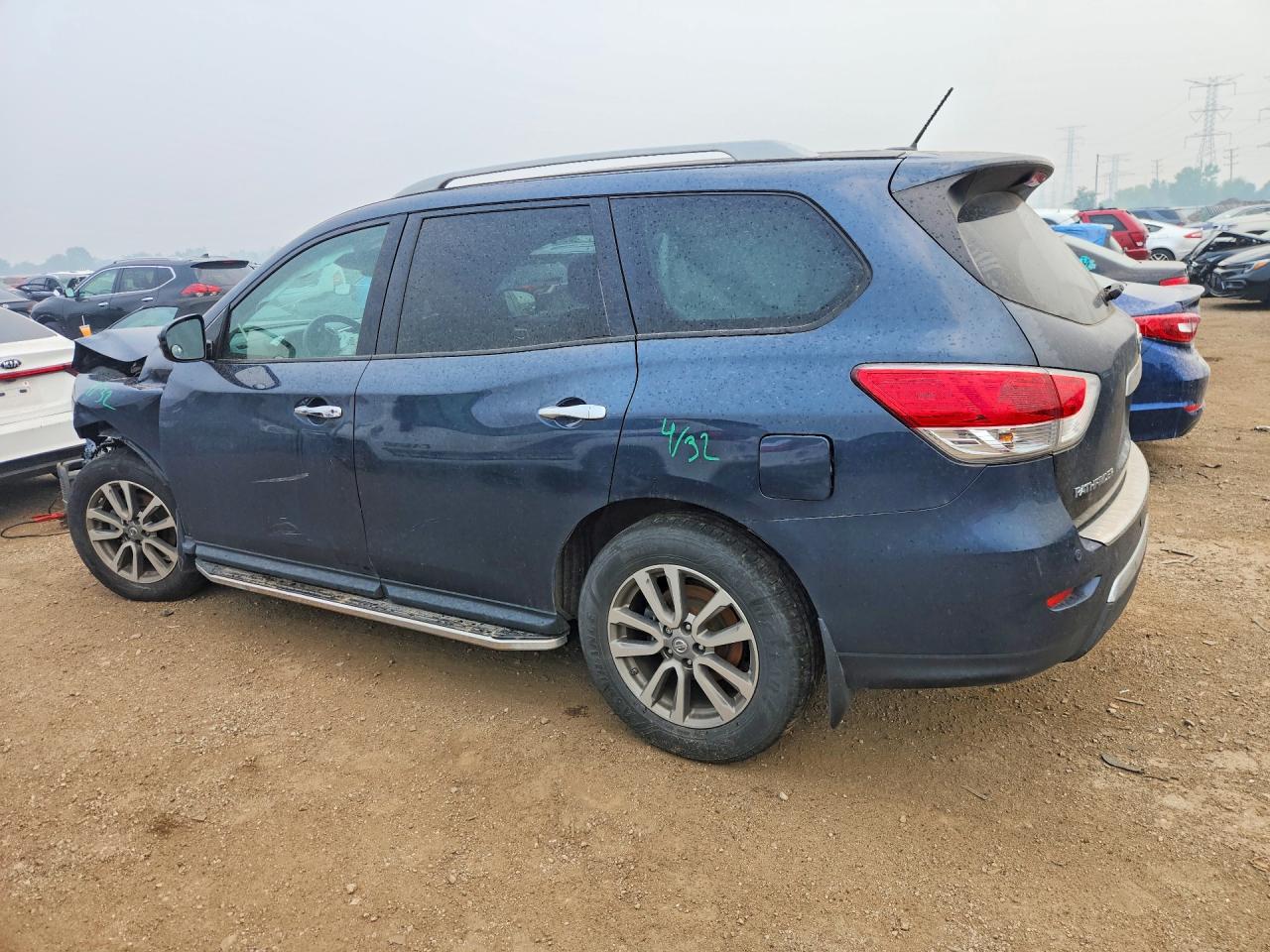 2015 Nissan Pathfinder Sv Blue vin: 5N1AR2MM9FC652735