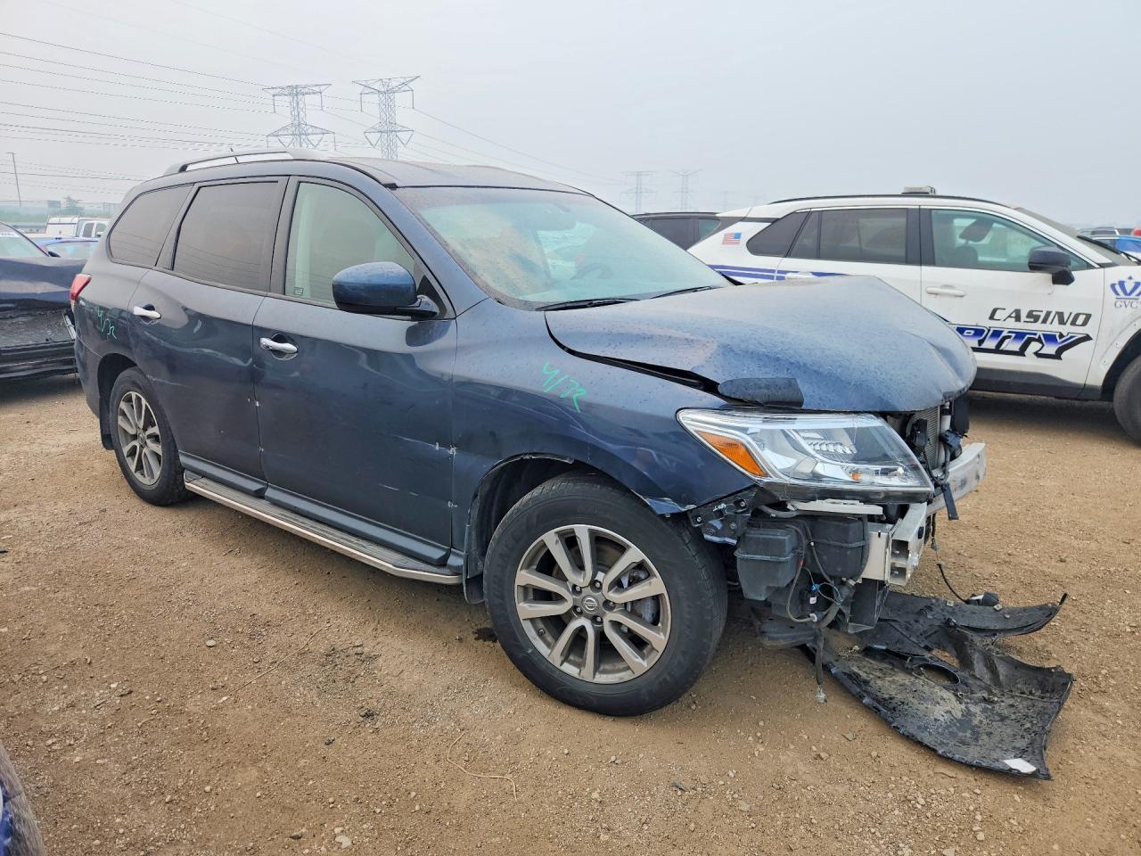 2015 Nissan Pathfinder Sv Blue vin: 5N1AR2MM9FC652735