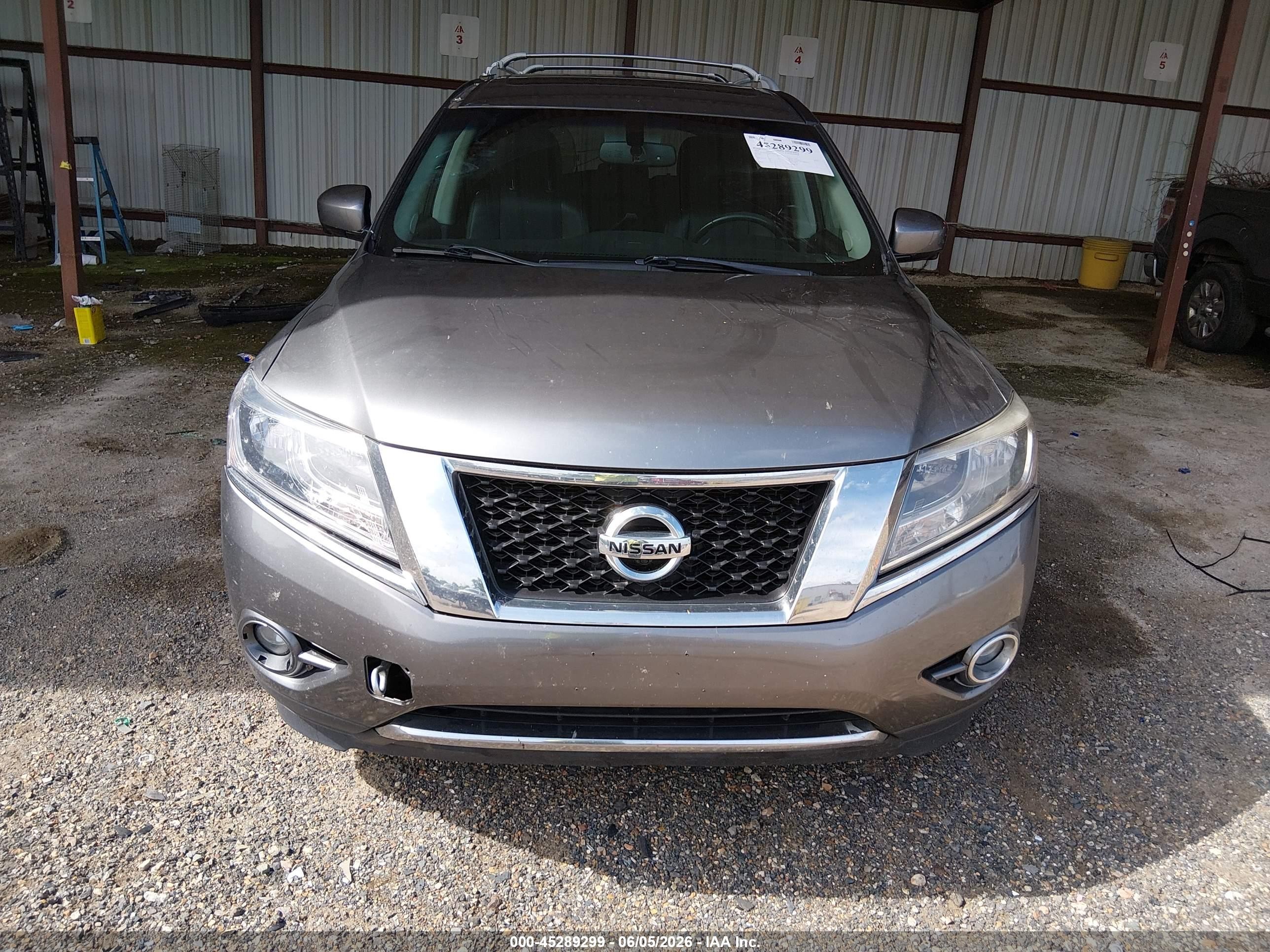 2015 Nissan Pathfinder Platinum/s/sl/sv Gray vin: 5N1AR2MM9FC660365
