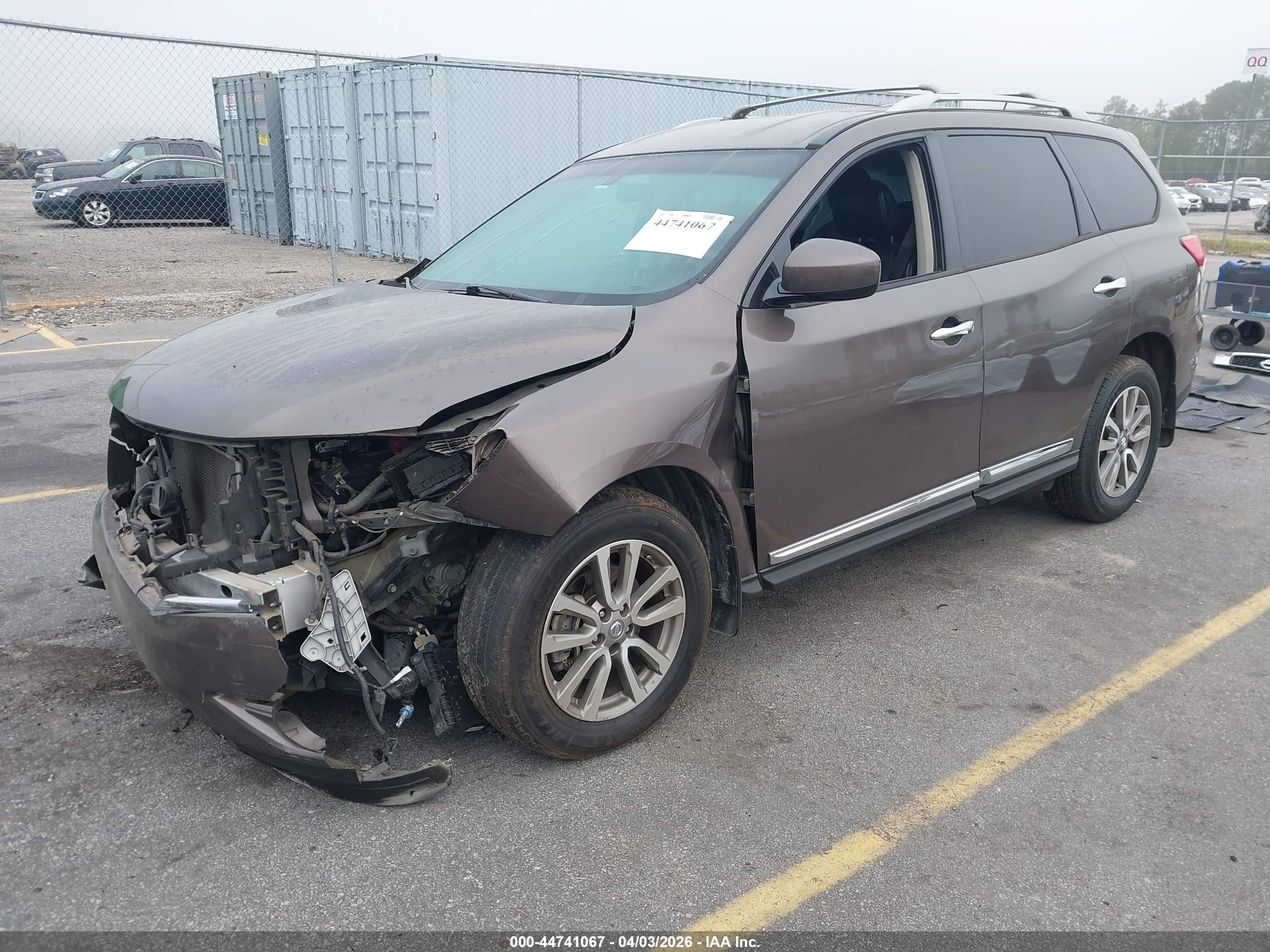 2015 Nissan Pathfinder Sl Gray vin: 5N1AR2MM9FC681989