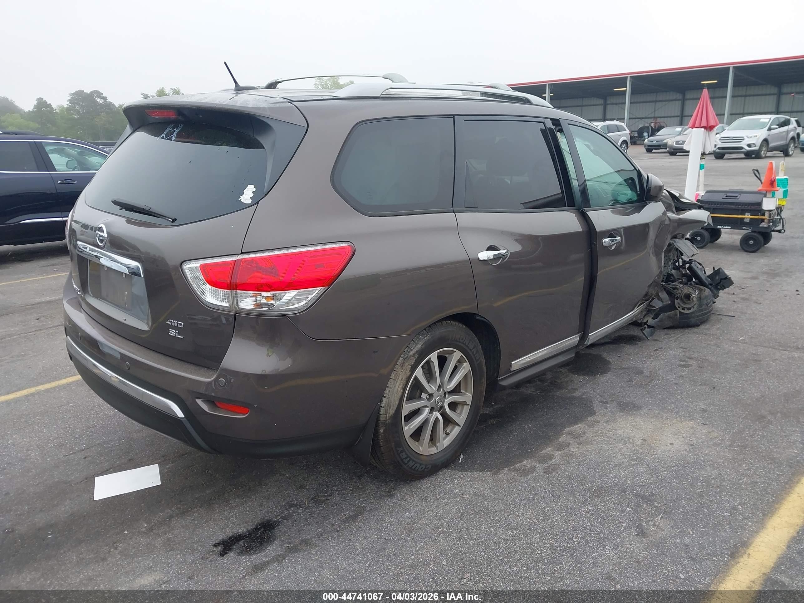 2015 Nissan Pathfinder Sl Gray vin: 5N1AR2MM9FC681989