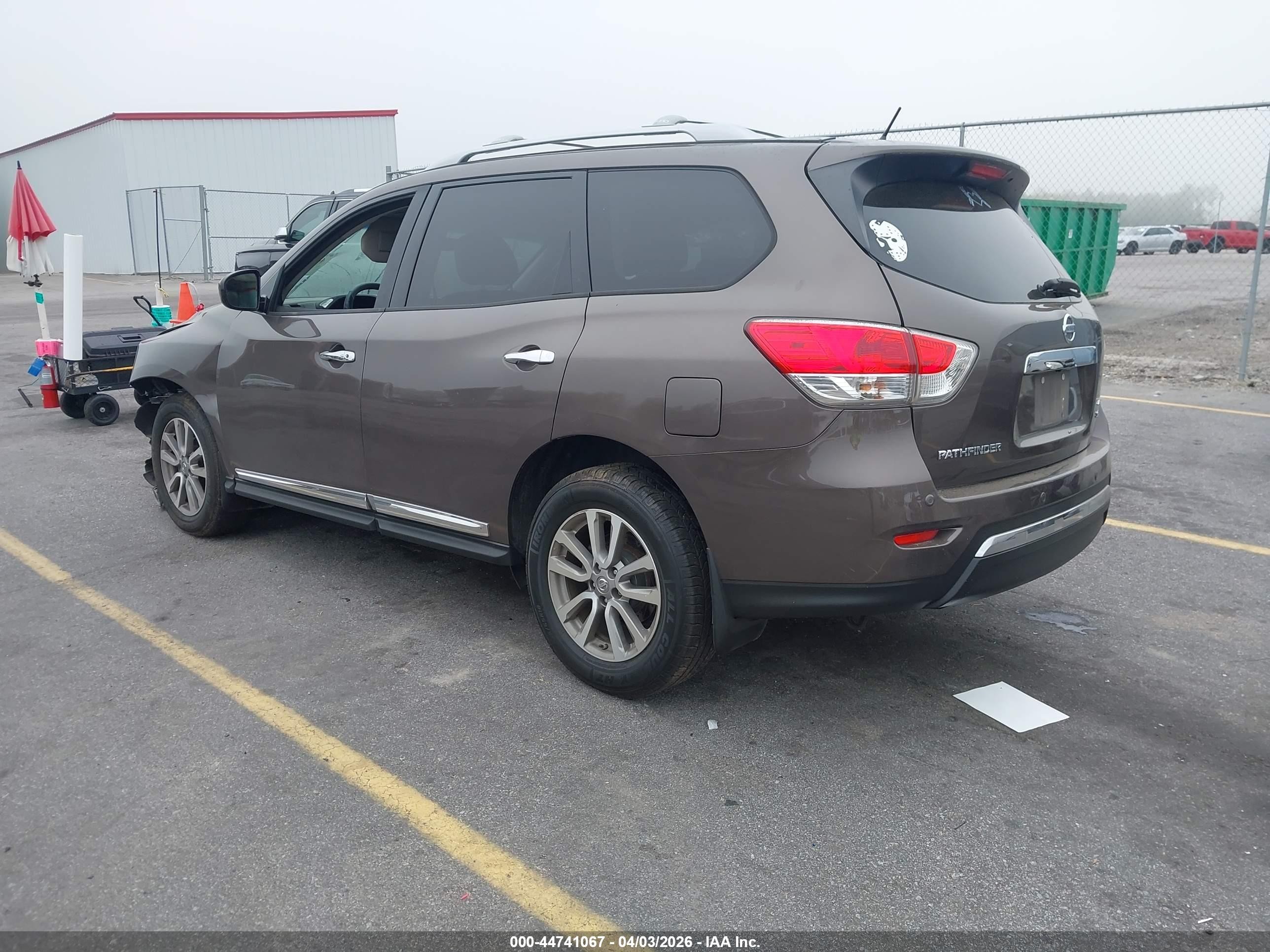 2015 Nissan Pathfinder Sl Gray vin: 5N1AR2MM9FC681989