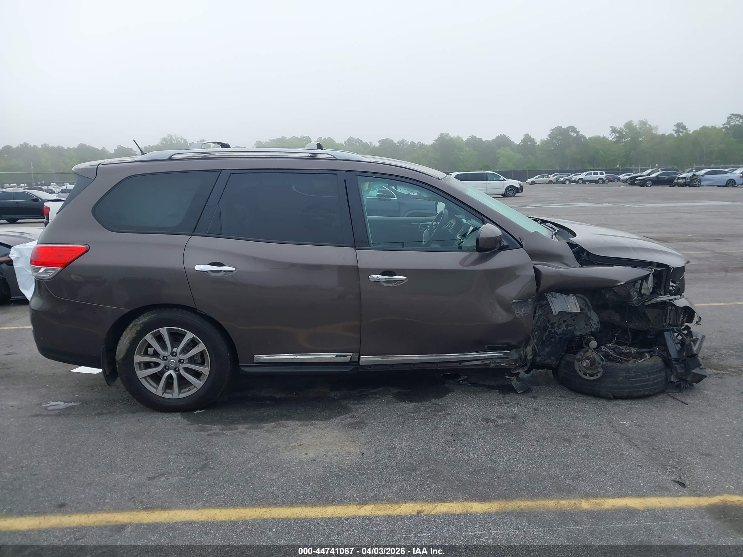 2015 Nissan Pathfinder Sl Gray vin: 5N1AR2MM9FC681989