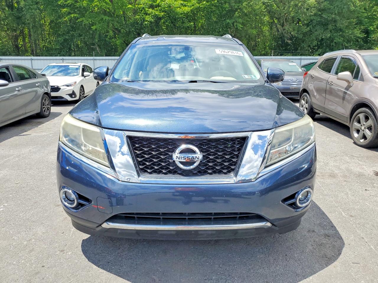 2015 Nissan Pathfinder Sl Blue vin: 5N1AR2MM9FC685640