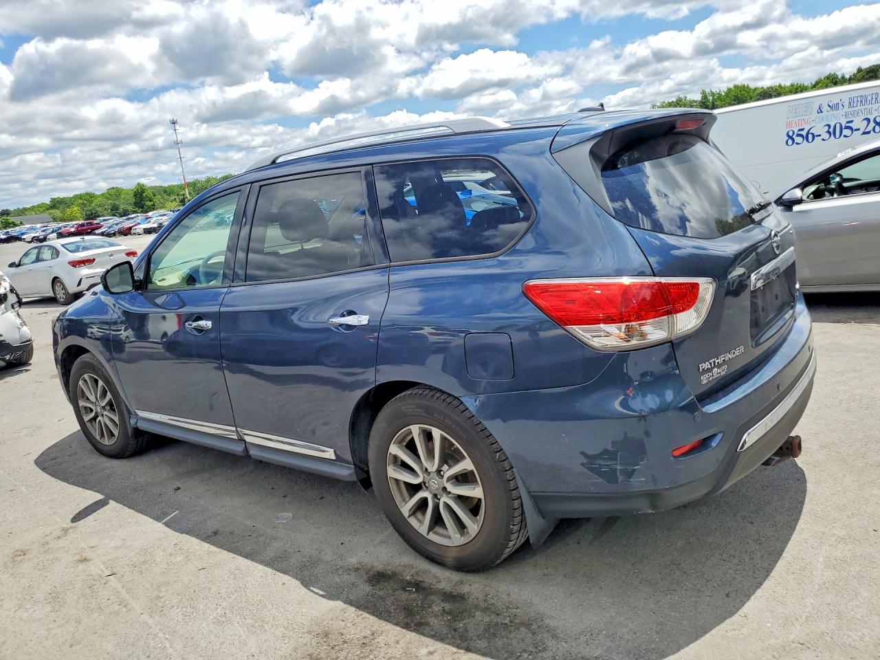 2015 Nissan Pathfinder Sl Blue vin: 5N1AR2MM9FC685640