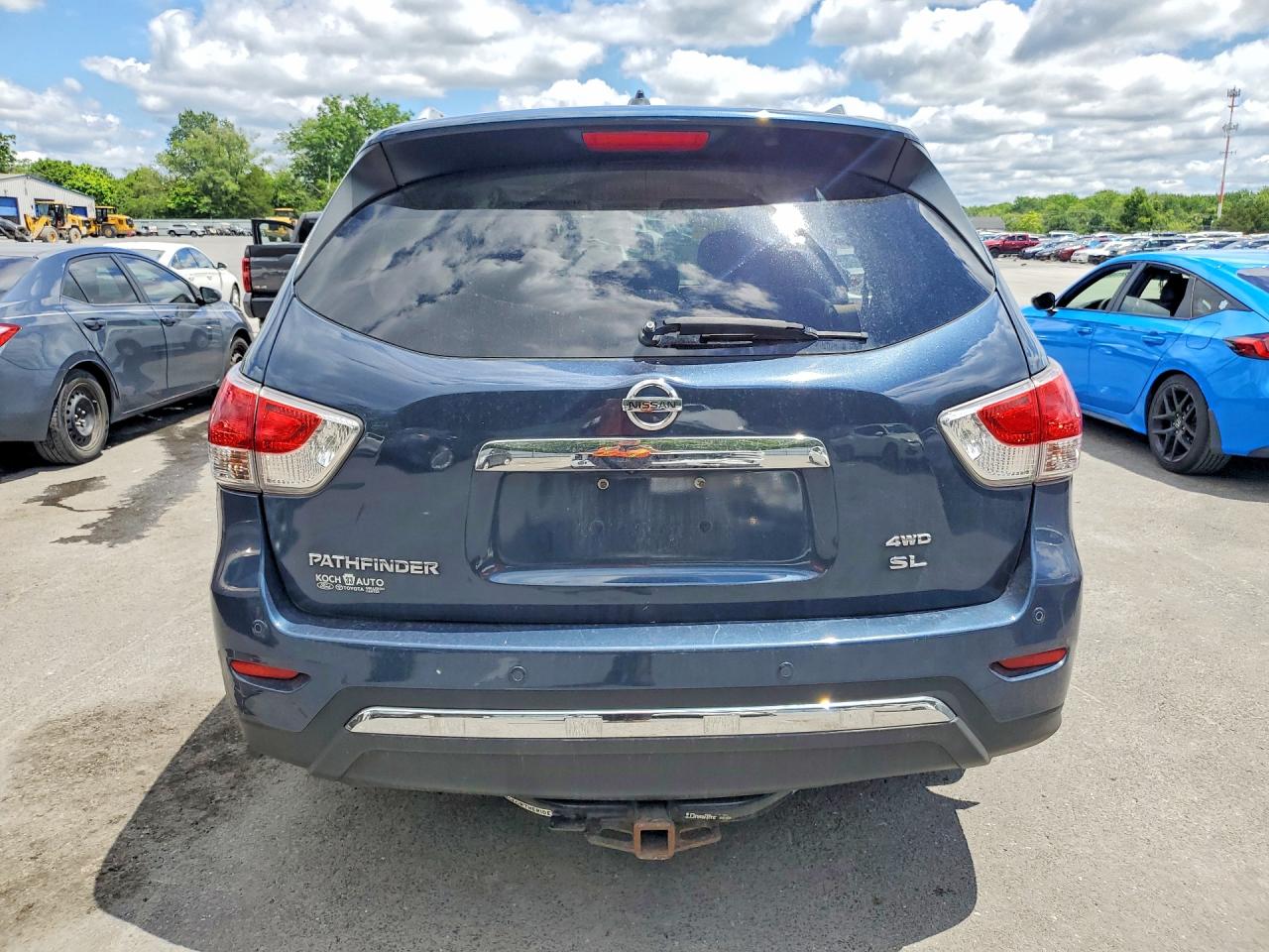 2015 Nissan Pathfinder Sl Blue vin: 5N1AR2MM9FC685640