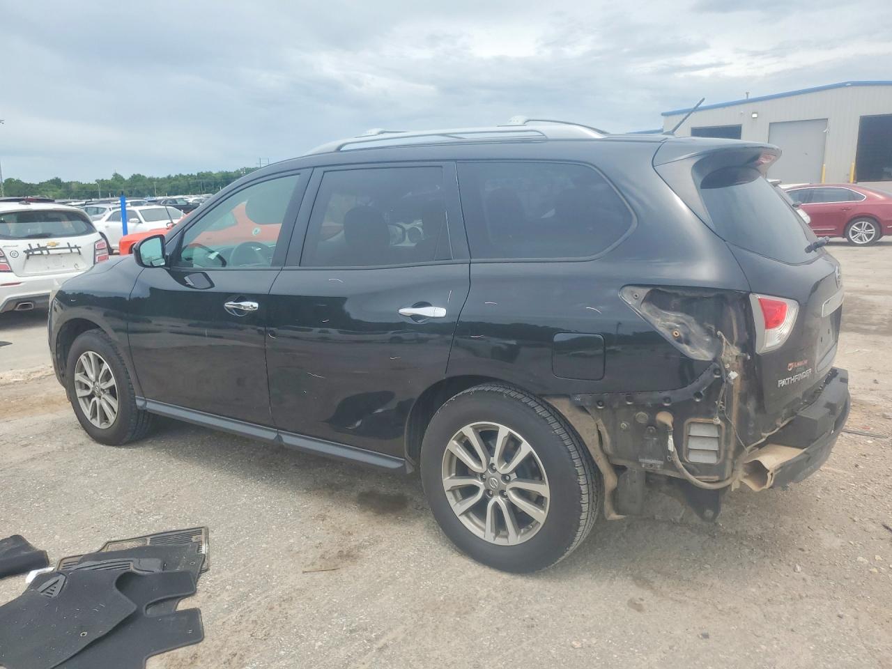 2015 Nissan Pathfinder S Black vin: 5N1AR2MM9FC685816