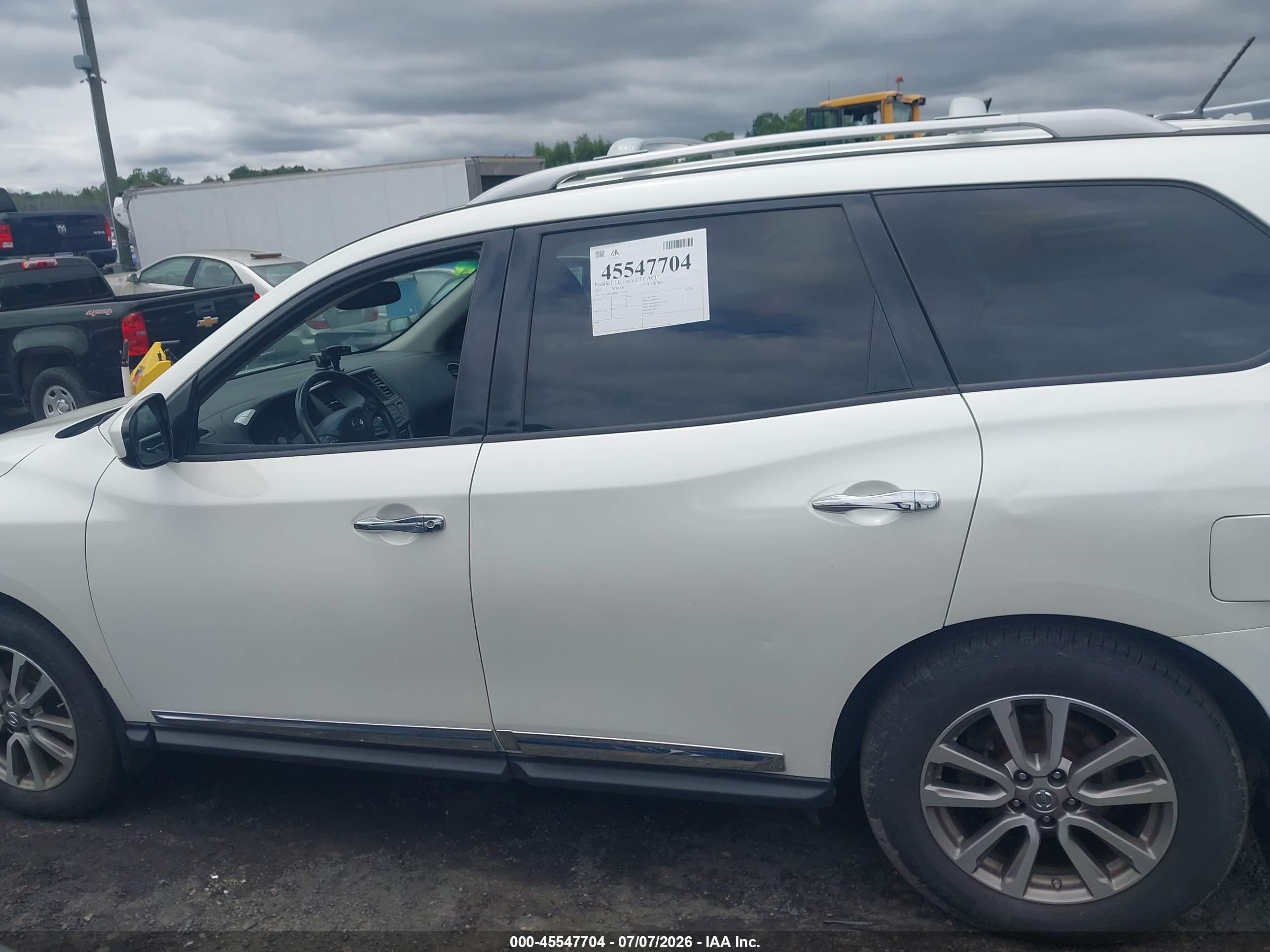 2015 Nissan Pathfinder Sl White vin: 5N1AR2MM9FC710732