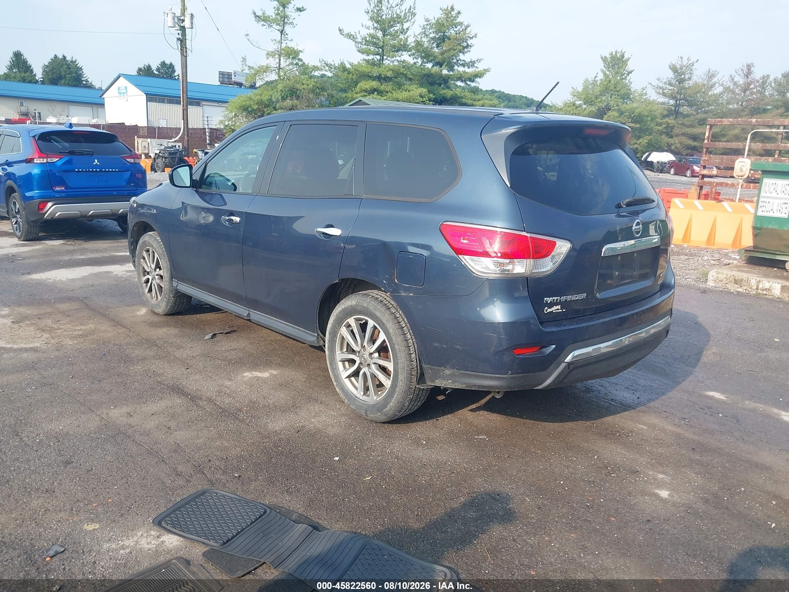 2013 Nissan Pathfinder S Blue vin: 5N1AR2MMXDC608398