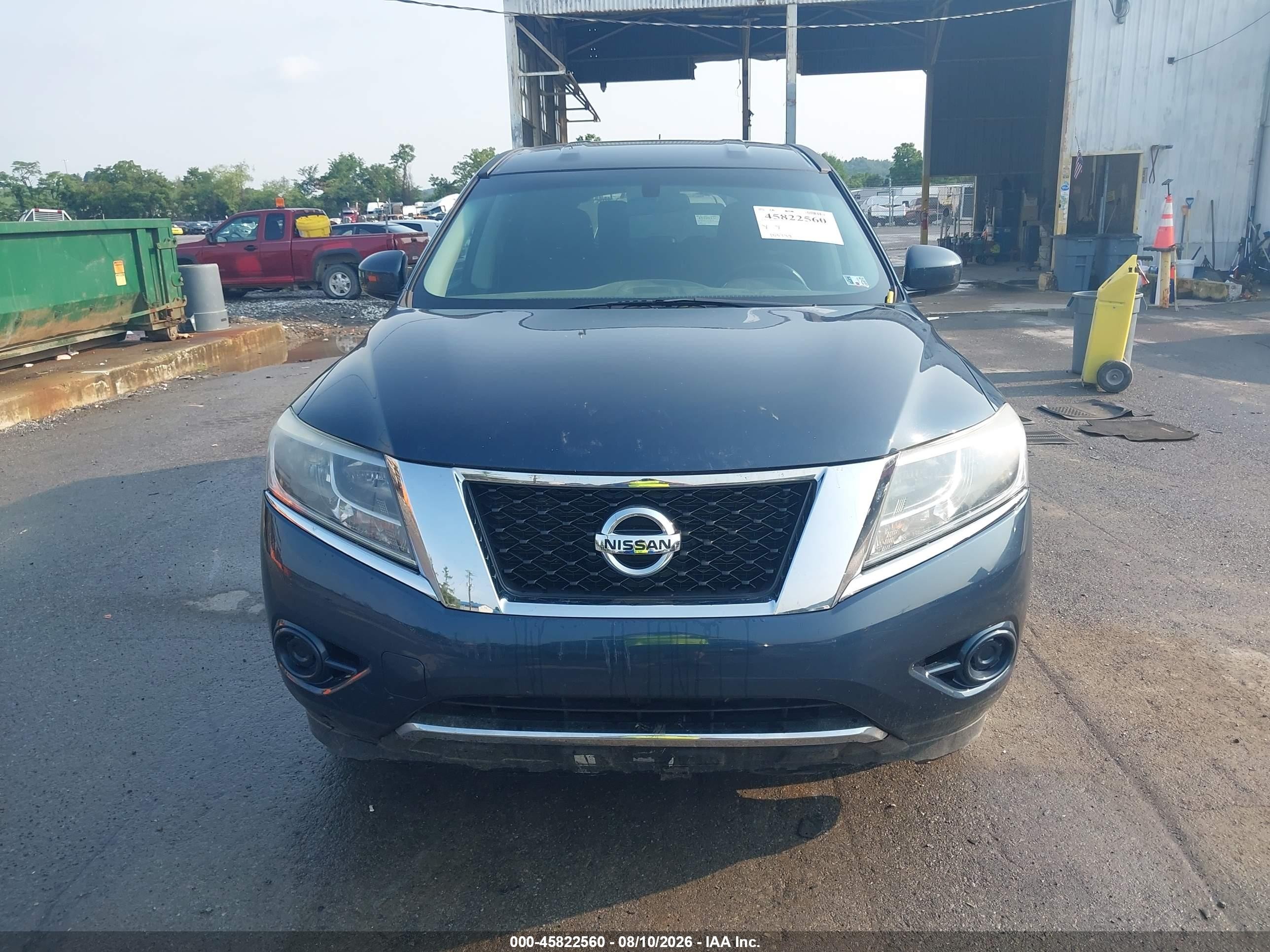 2013 Nissan Pathfinder S Blue vin: 5N1AR2MMXDC608398