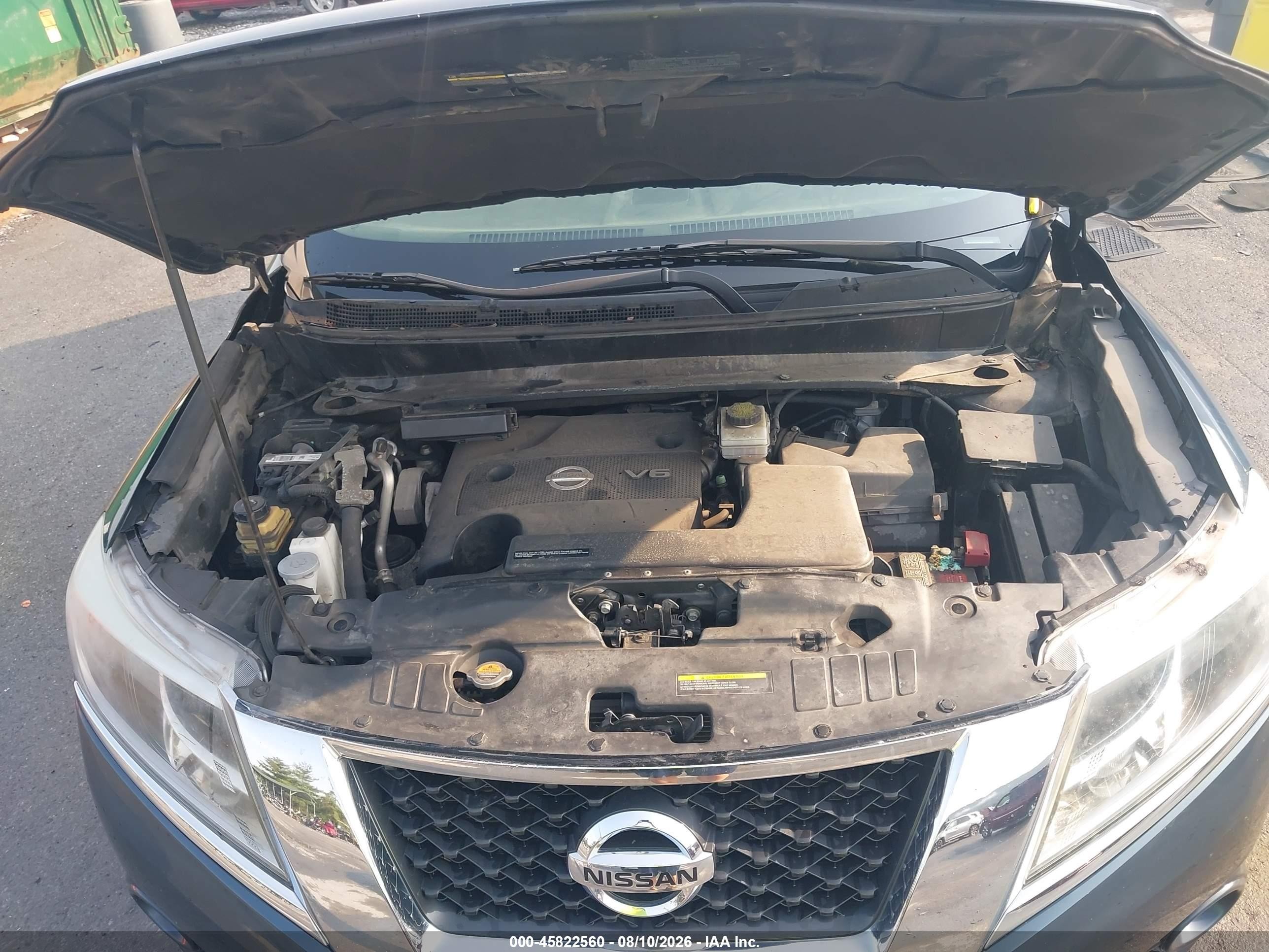 2013 Nissan Pathfinder S Blue vin: 5N1AR2MMXDC608398