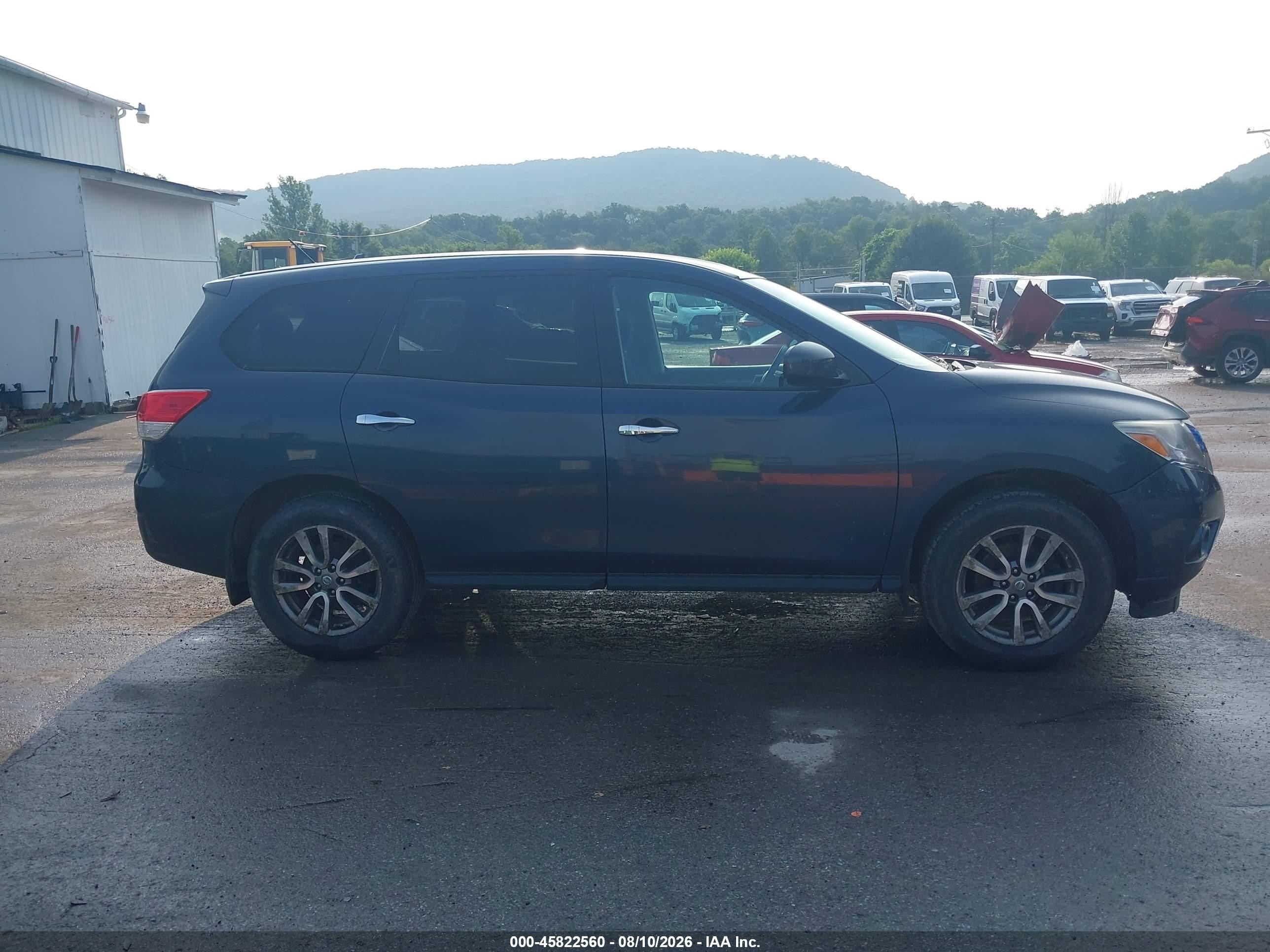 2013 Nissan Pathfinder S Blue vin: 5N1AR2MMXDC608398