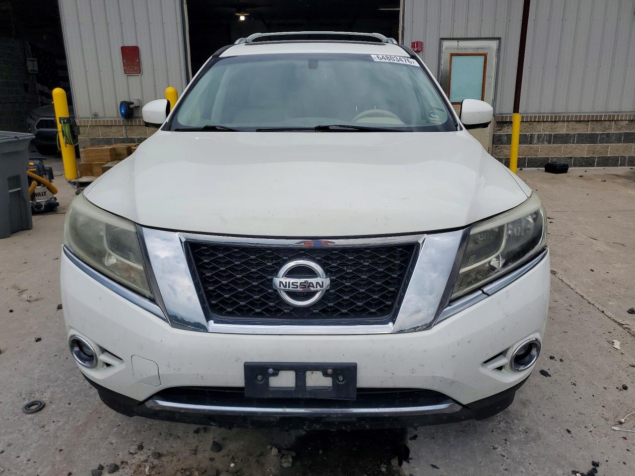 2013 Nissan Pathfinder S White vin: 5N1AR2MMXDC609003