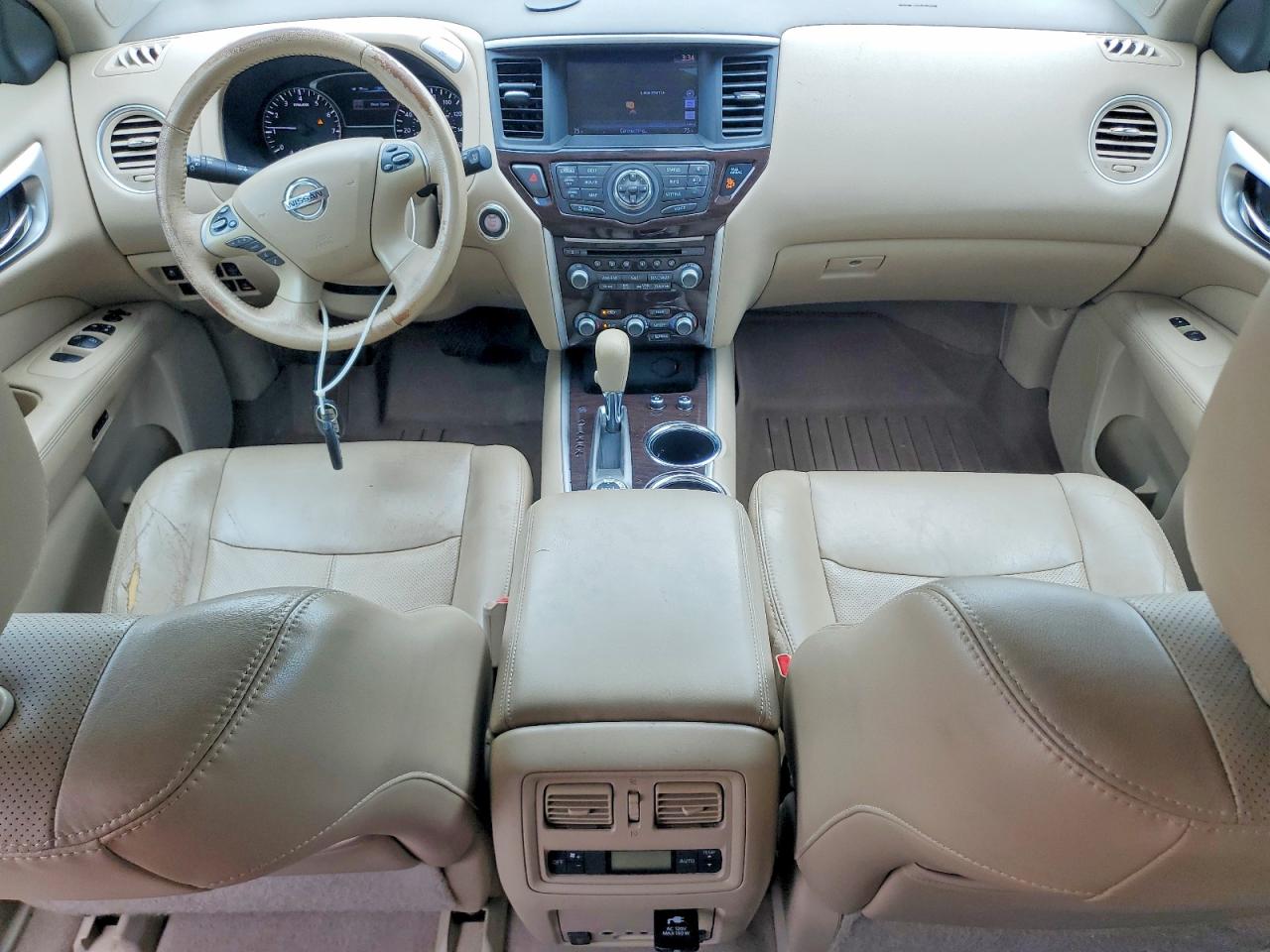 2013 Nissan Pathfinder S White vin: 5N1AR2MMXDC609003